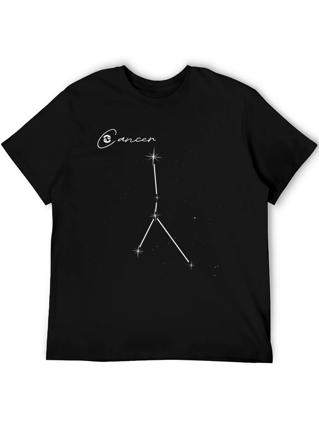 Cancer Zodiac Sign T-Shirt - Black
