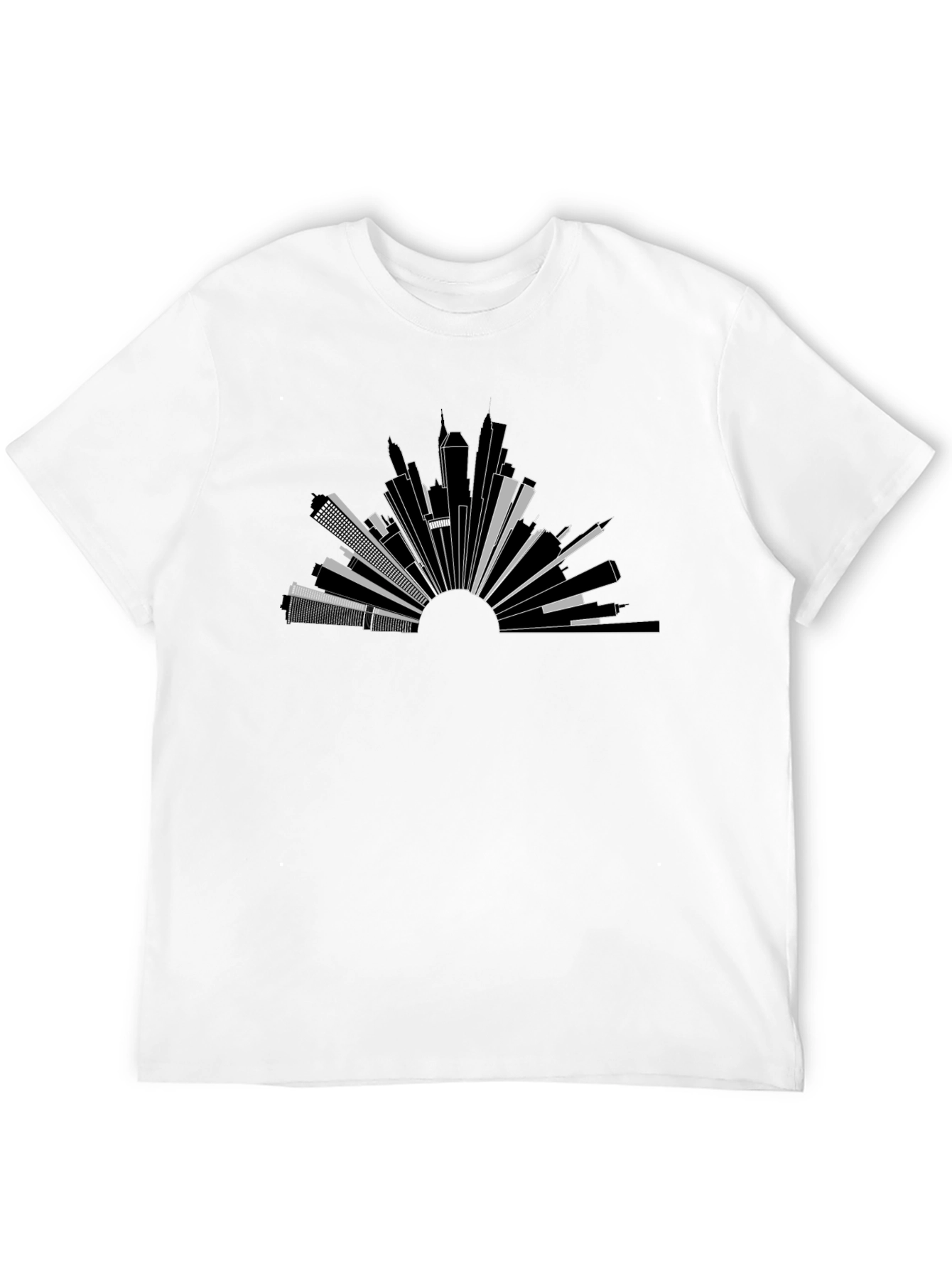 Urban Horizon Tee - Modern Cityscape Graphic T-Shirt