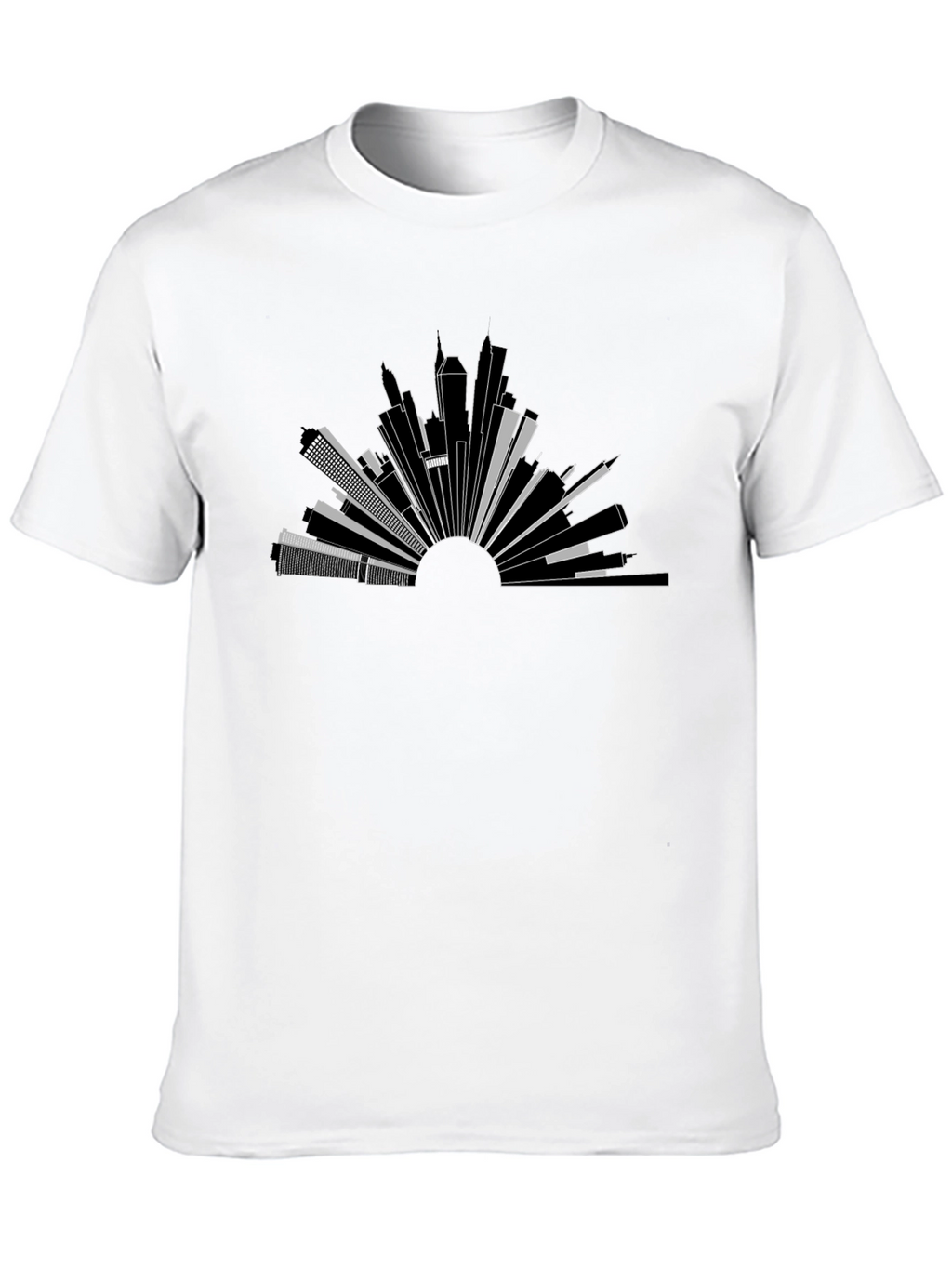 Urban Horizon Tee - Modern Cityscape Graphic T-Shirt