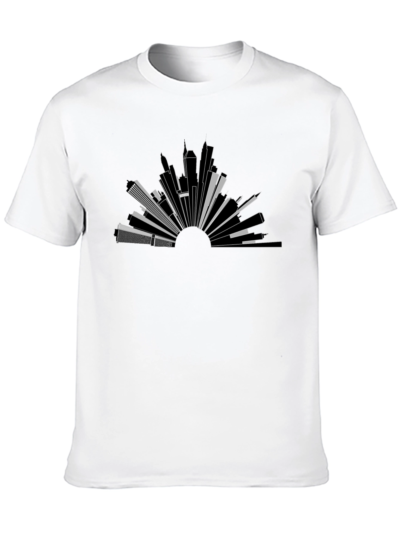 Urban Horizon Tee - Modern Cityscape Graphic T-Shirt