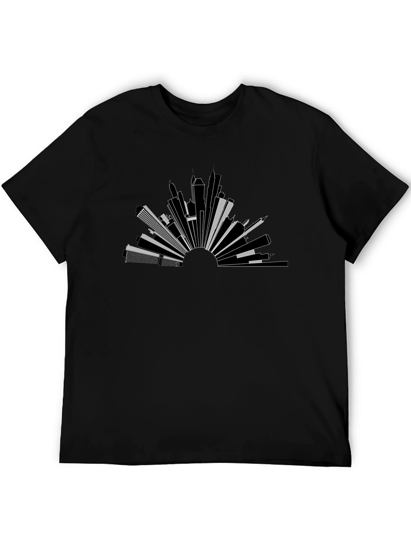 Urban Horizon Tee - Modern Cityscape Graphic T-Shirt