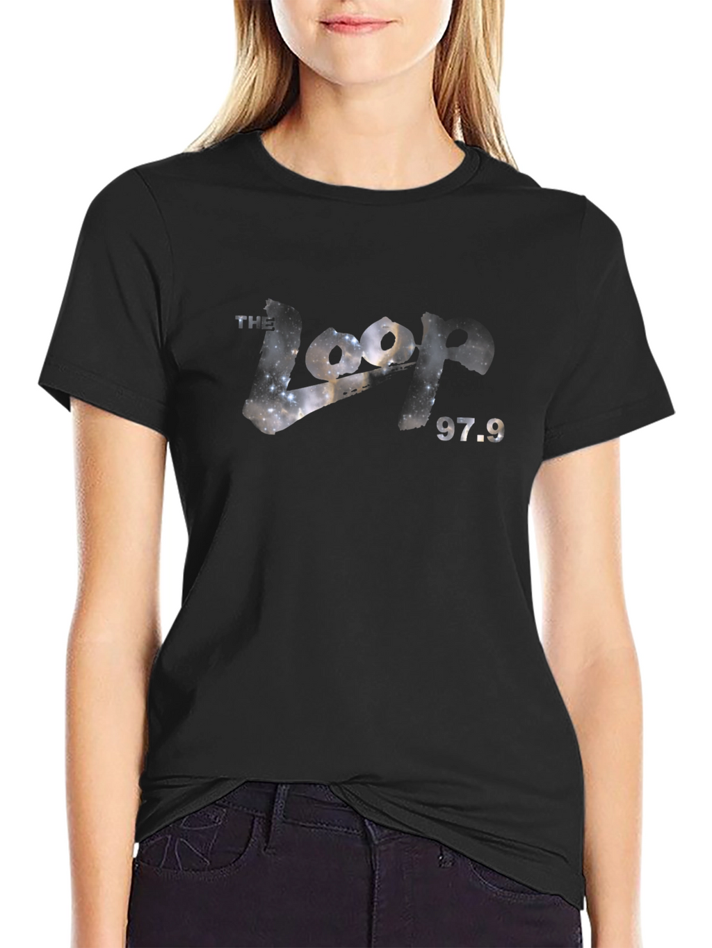 Black Graphic Tee - Koo Koo 97.9