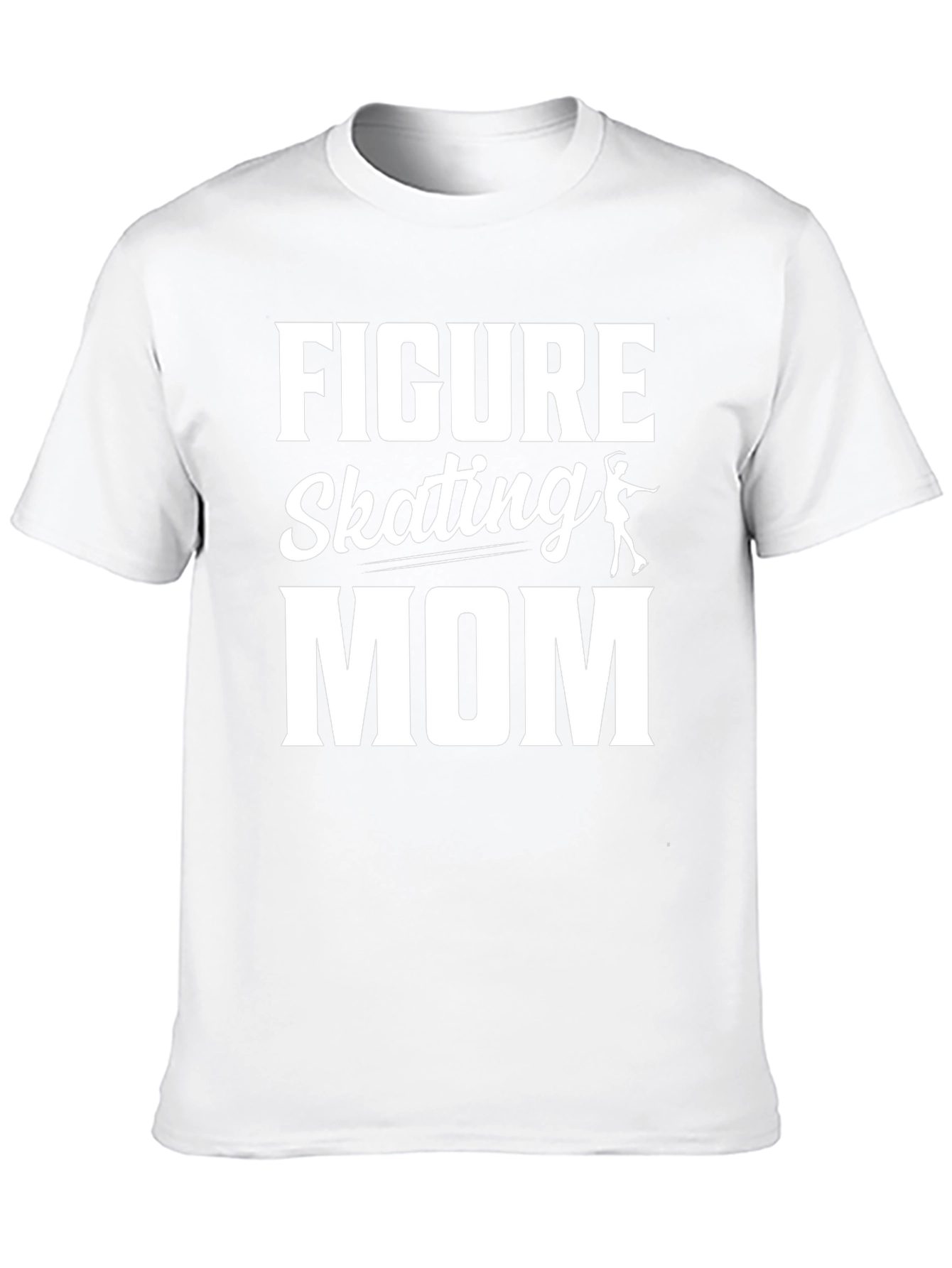 Figure Skating Mom Graphic Tee - Black Cotton Shirt