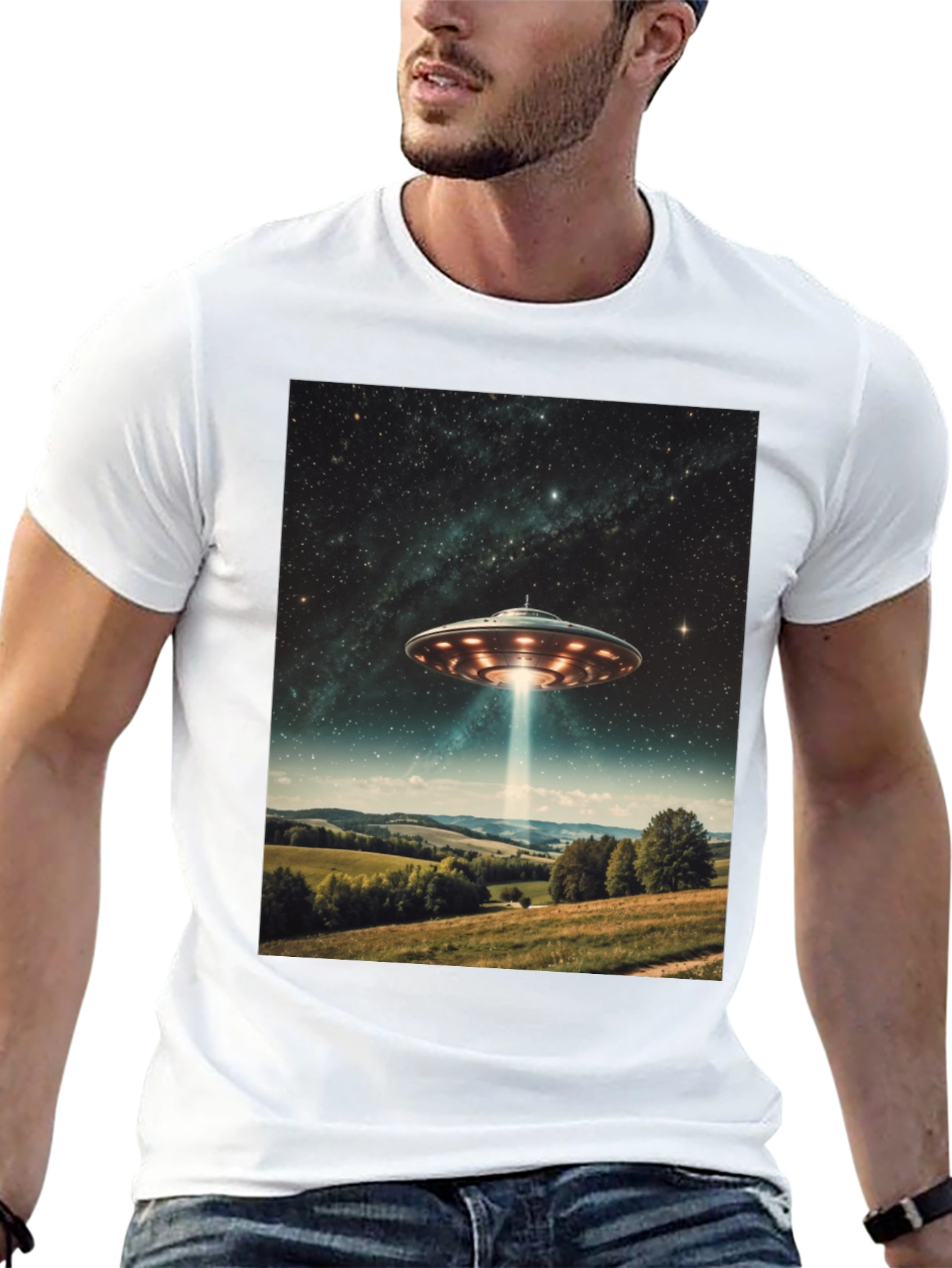 UFO Abduction T-Shirt - Sci-Fi Graphic Tee
