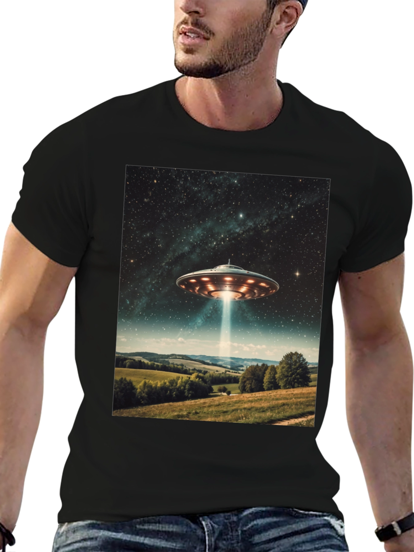 UFO Abduction T-Shirt - Sci-Fi Graphic Tee