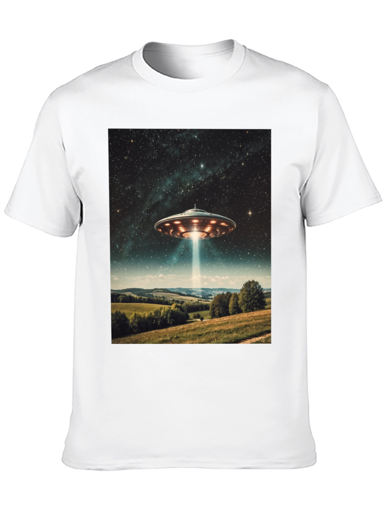 UFO Abduction T-Shirt - Sci-Fi Graphic Tee