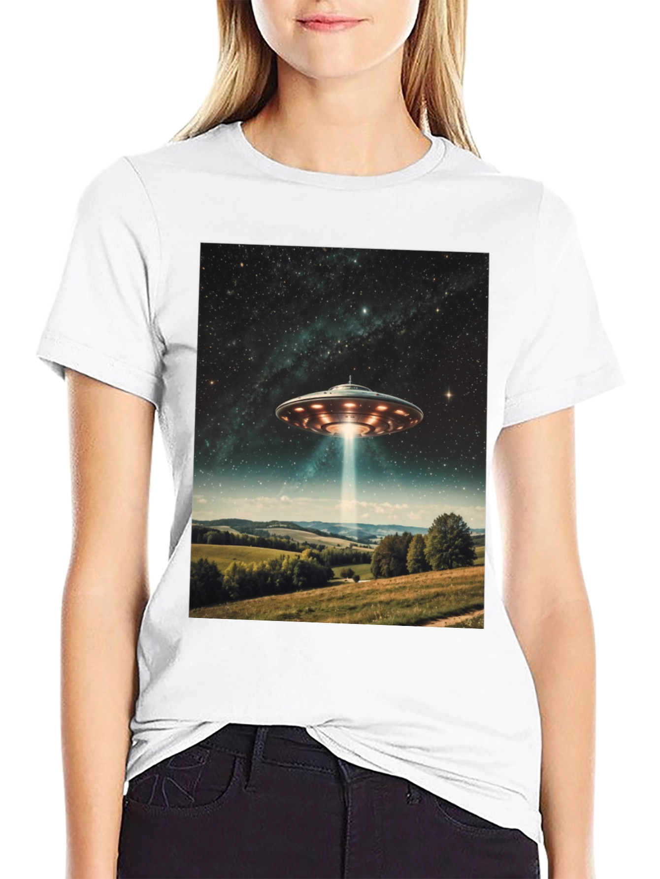 UFO Abduction T-Shirt - Sci-Fi Graphic Tee