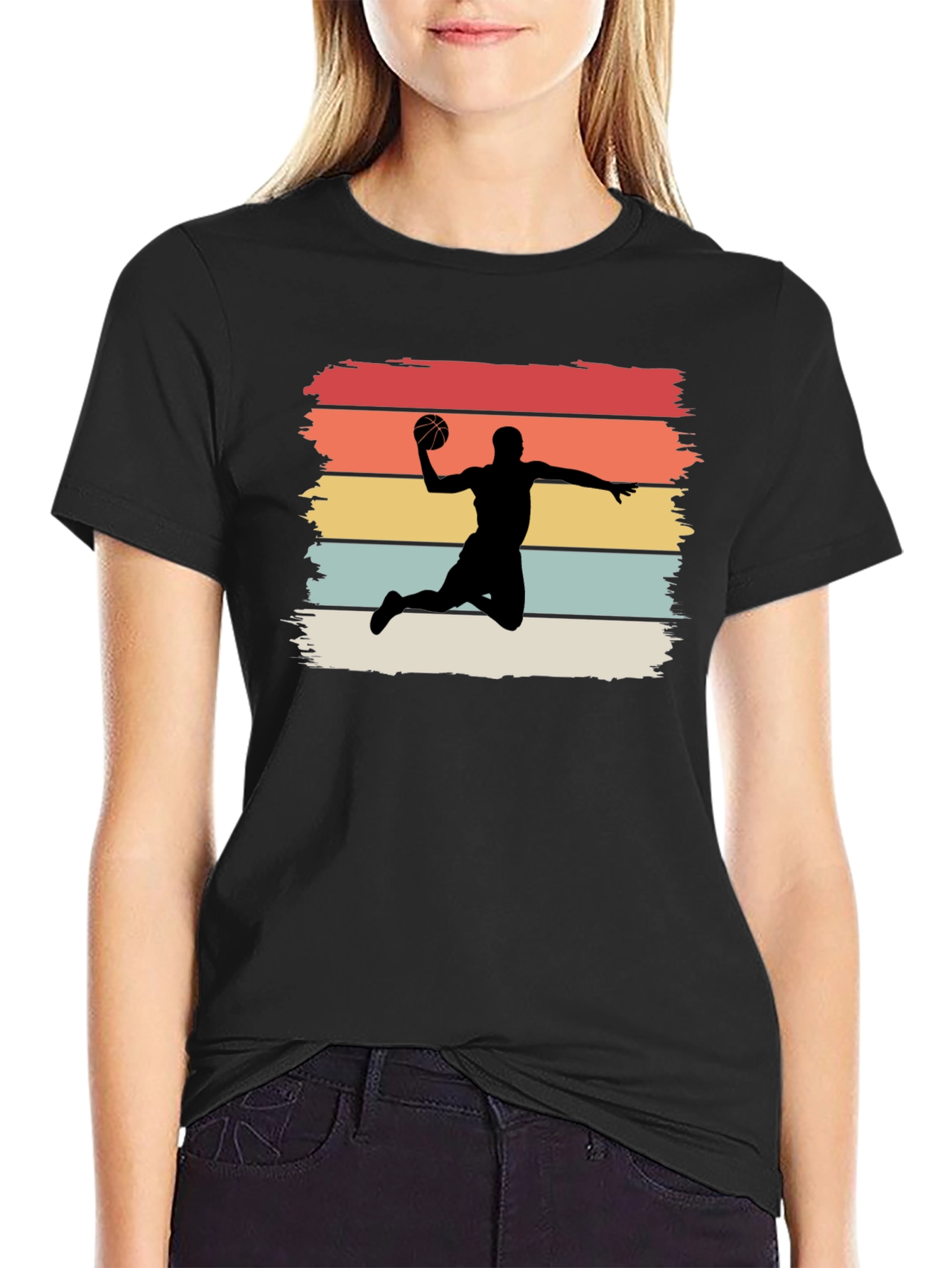 Retro Dunk T-Shirt - Vintage Style Basketball Tee