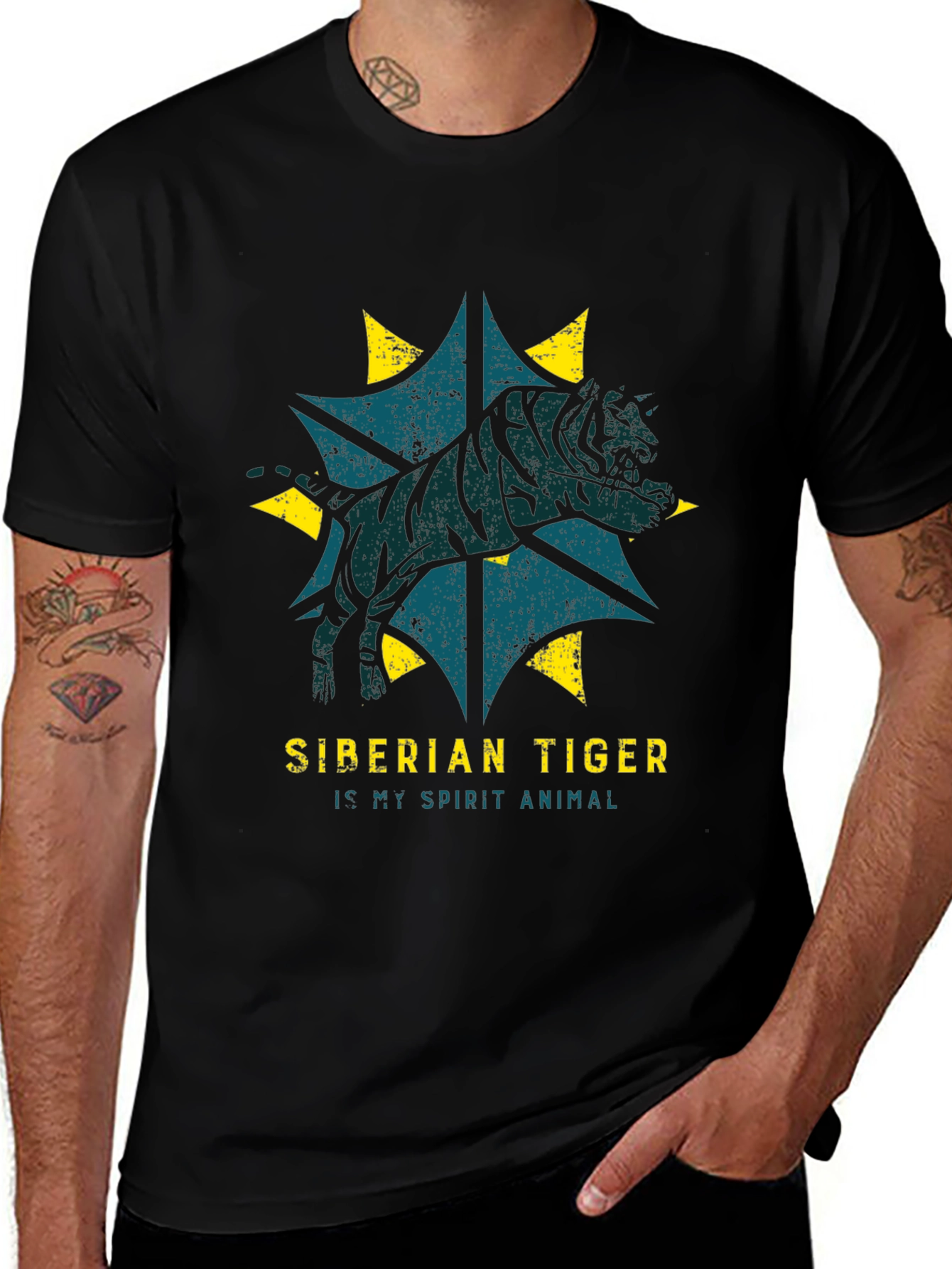Siberian Tiger Spirit Animal Graphic Tee