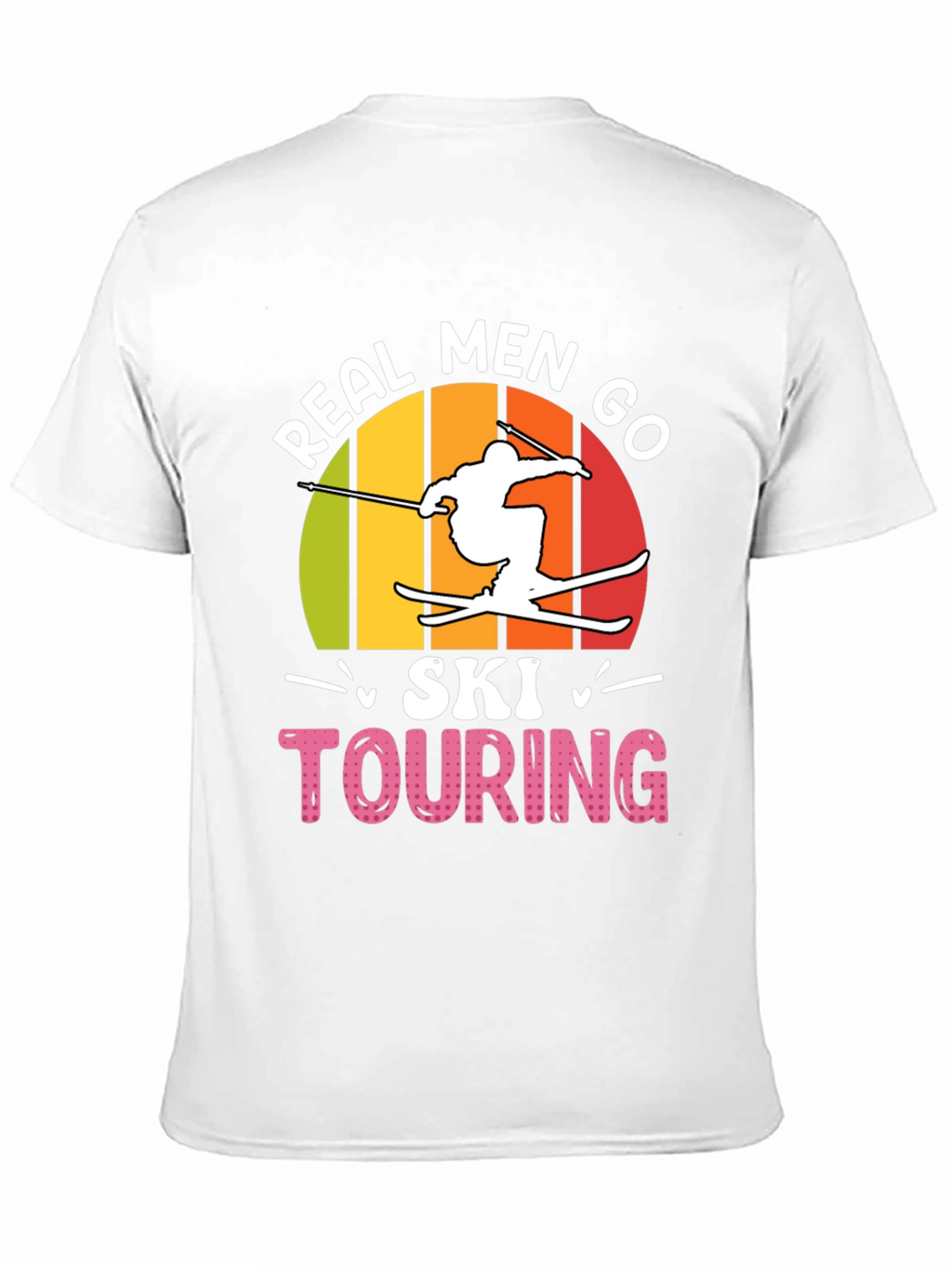 Real Men Ski Touring Graphic T-Shirt