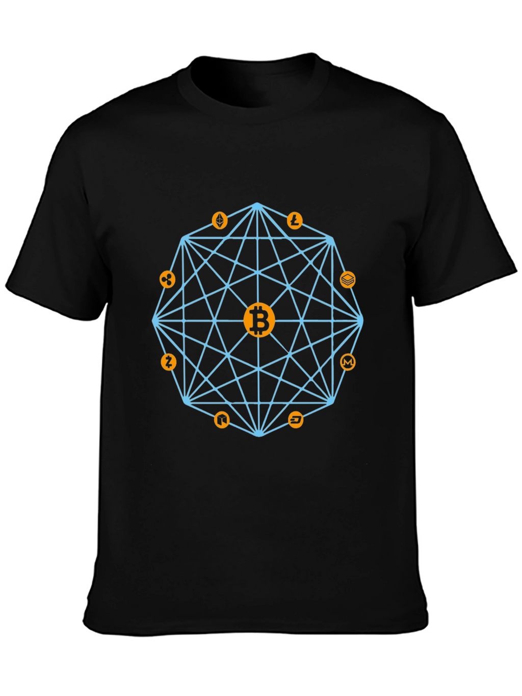 Crypto Bitcoin Graphic Tee - Black