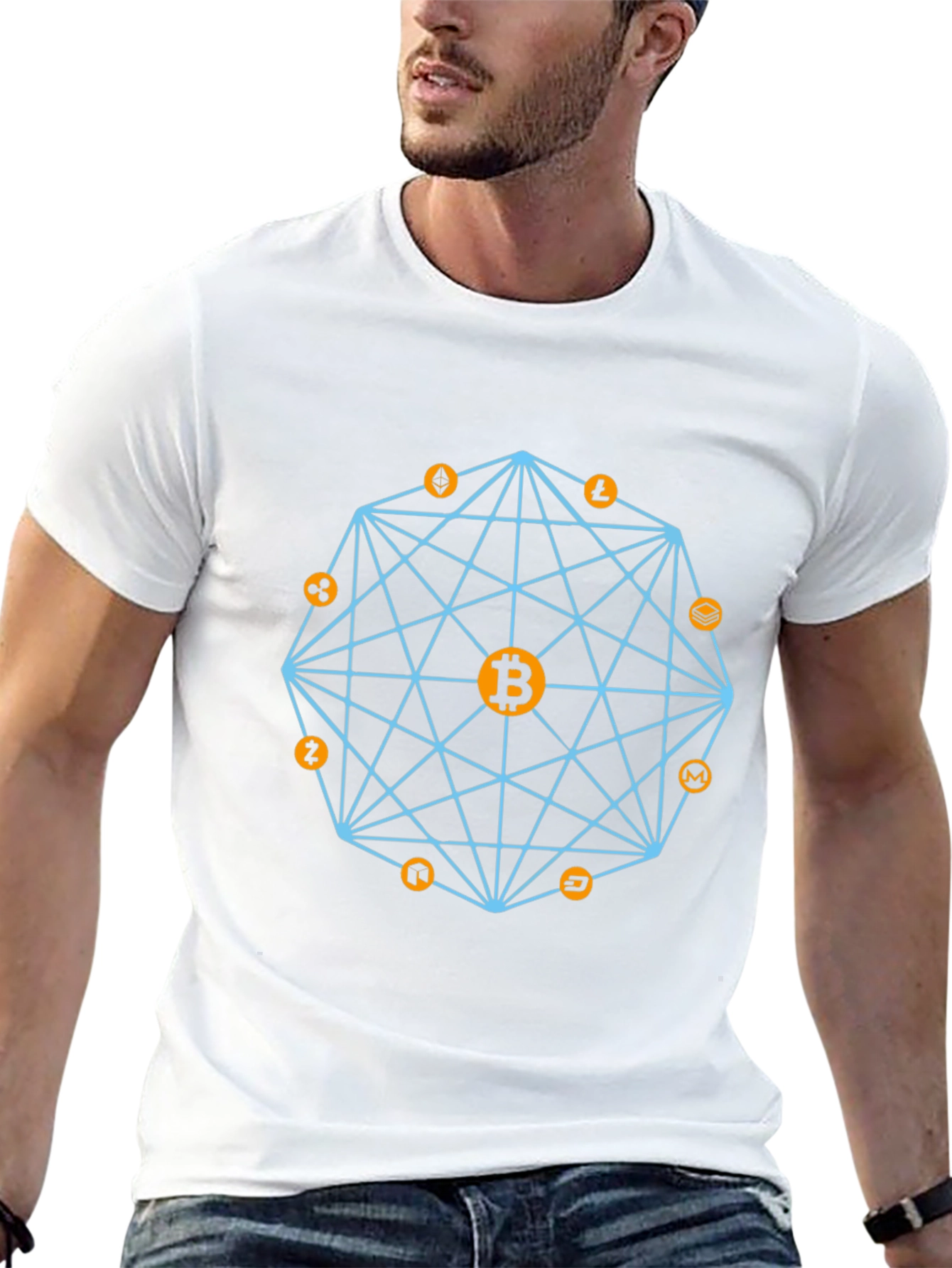 Crypto Bitcoin Graphic Tee - Black