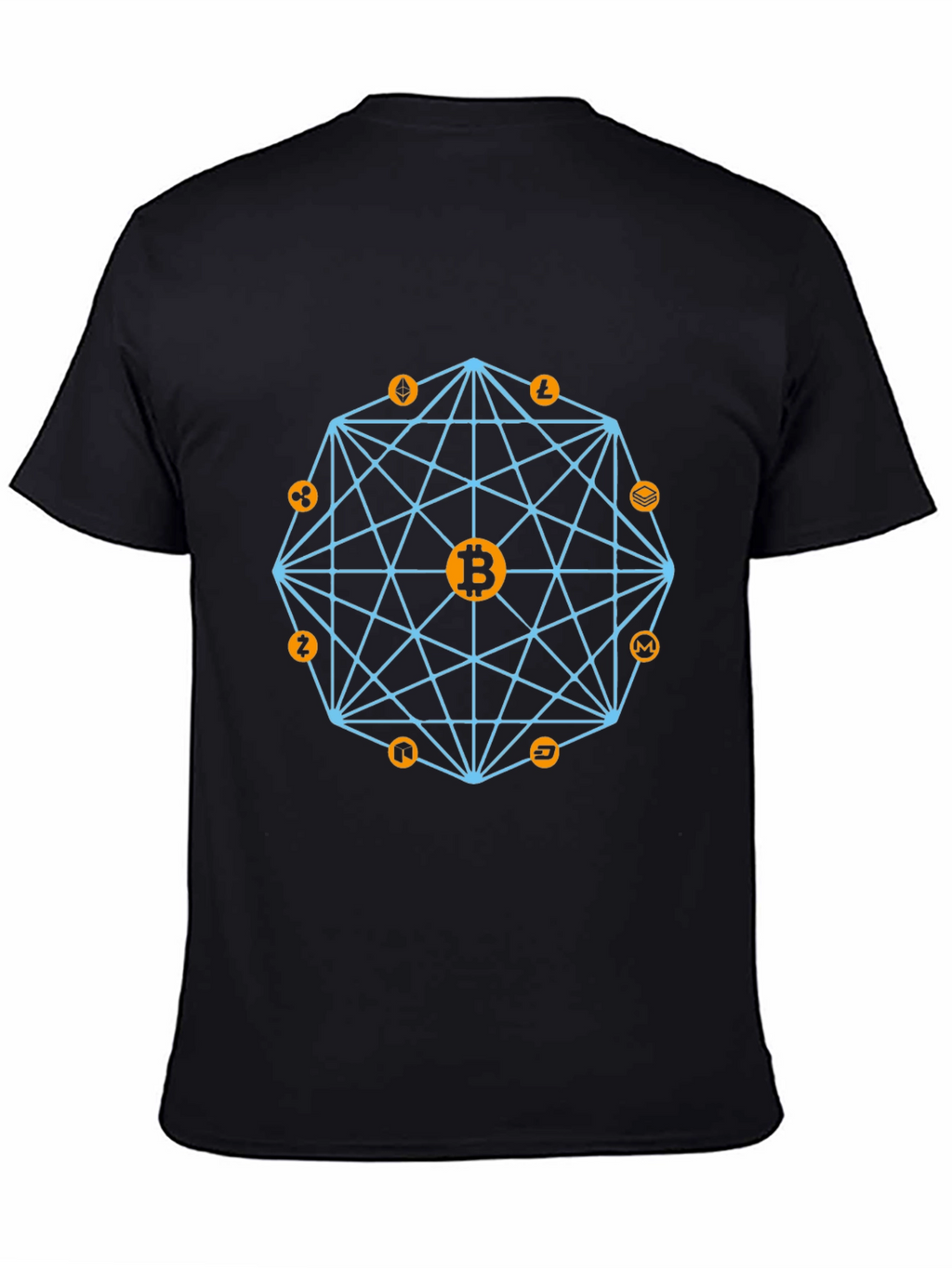 Crypto Bitcoin Graphic Tee - Black