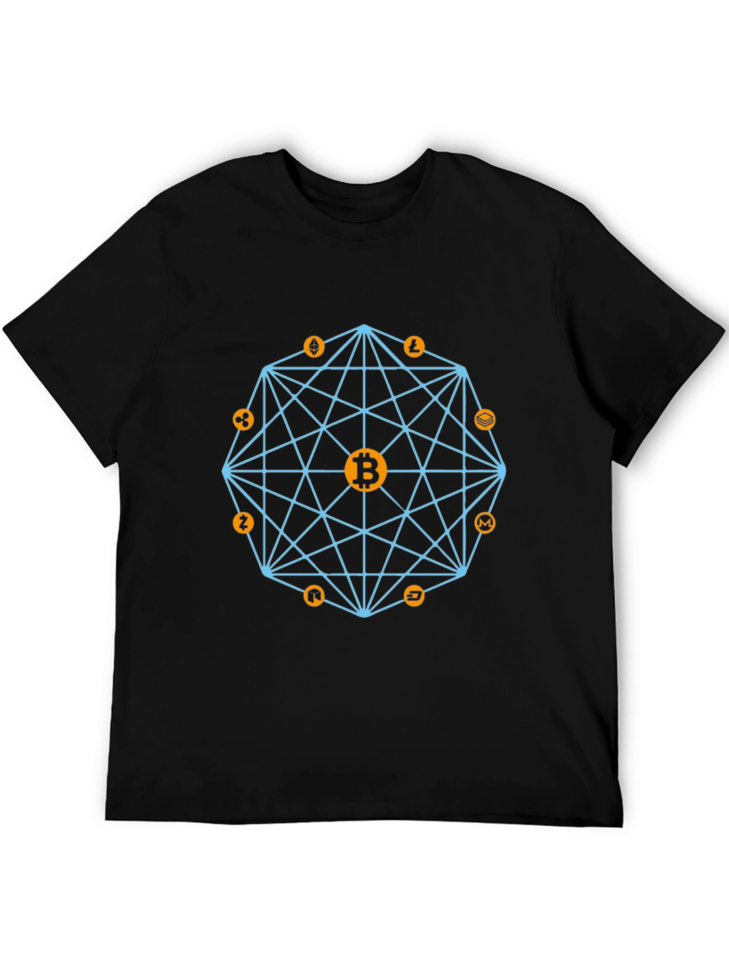Crypto Bitcoin Graphic Tee - Black