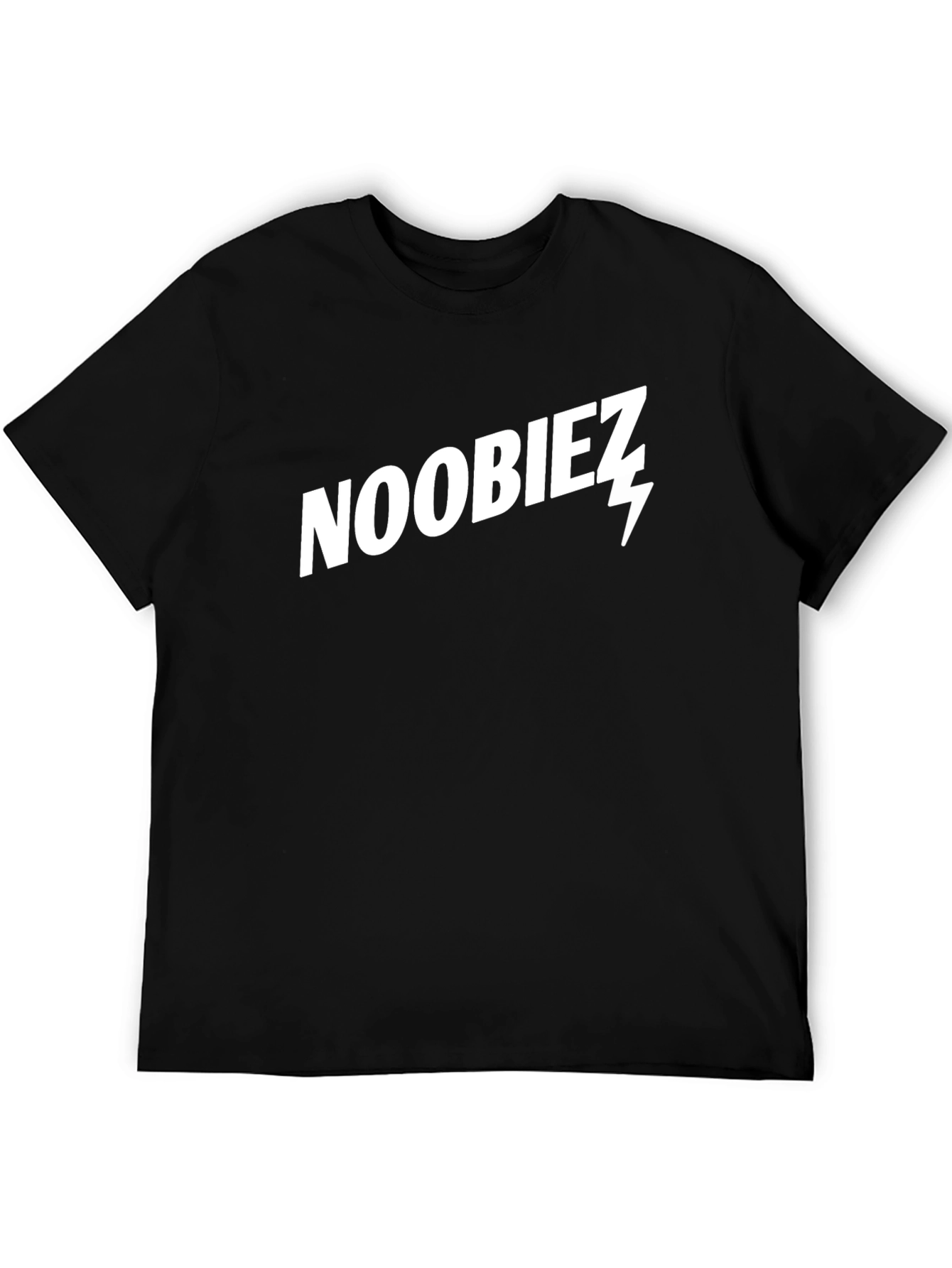 Noobiez Graphic Tee - Black Cotton Casual T-Shirt