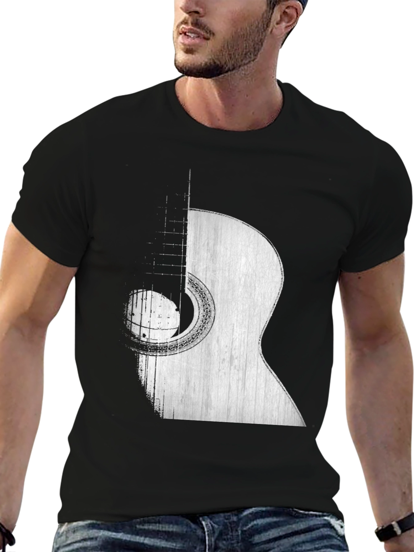 Guitar Graphic Tee - Stylish Music Lover T-Shirt