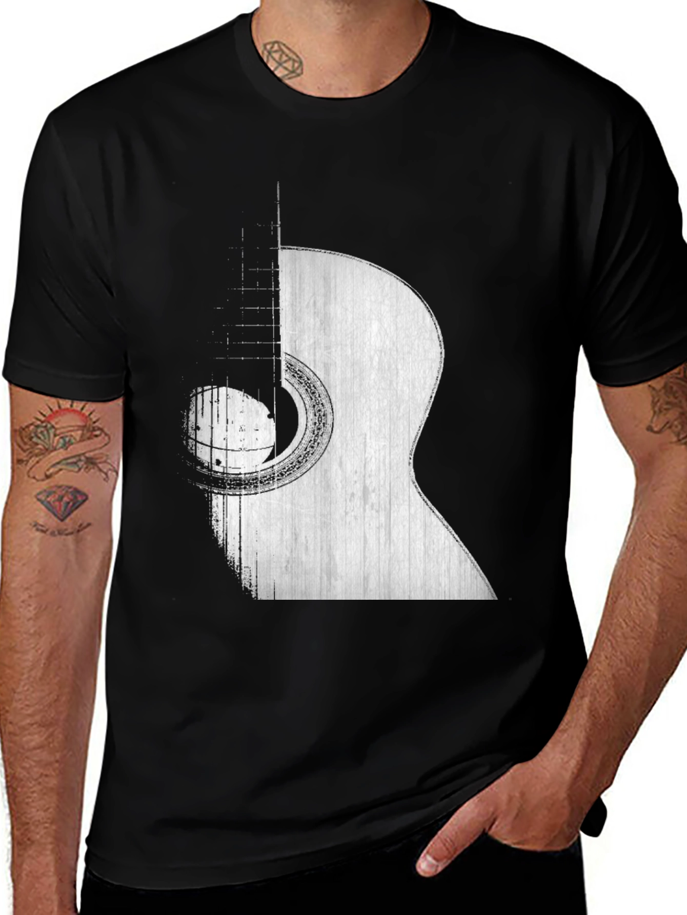 Guitar Graphic Tee - Stylish Music Lover T-Shirt