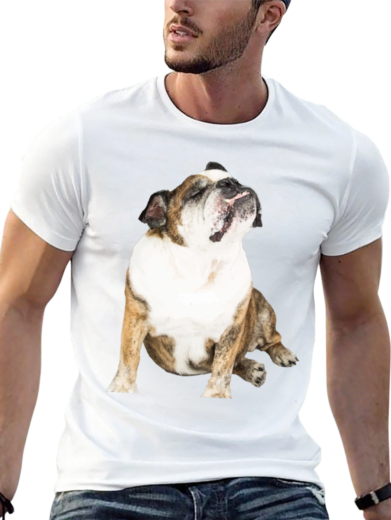 Bulldog Graphic Tee - Mens Black T-Shirt