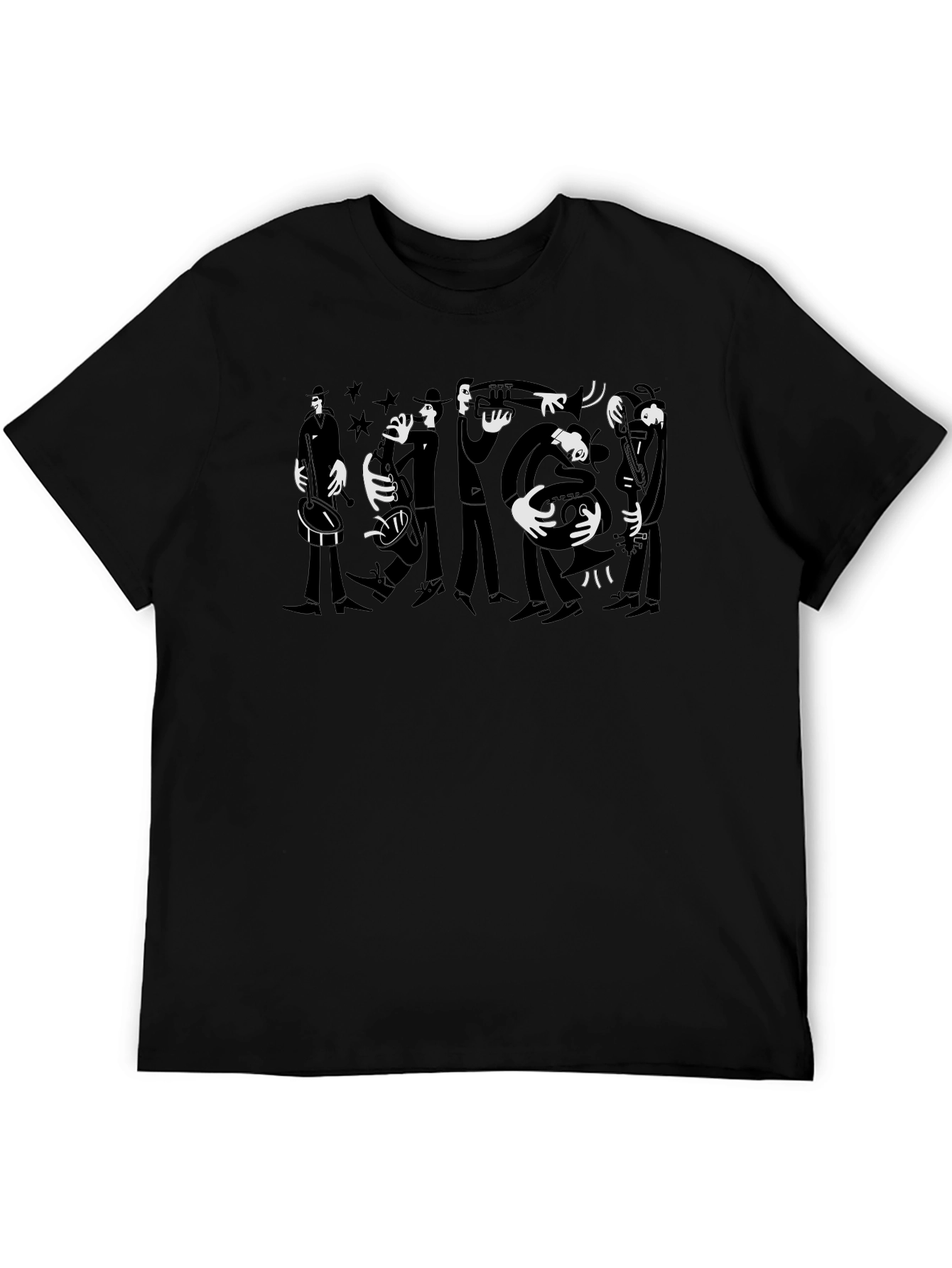 Black Jazz Band Graphic Tee