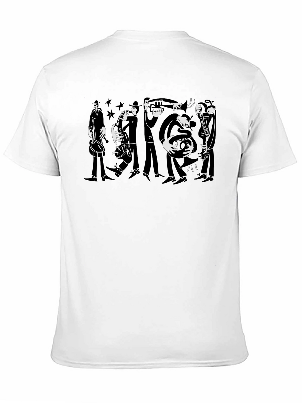 Black Jazz Band Graphic Tee