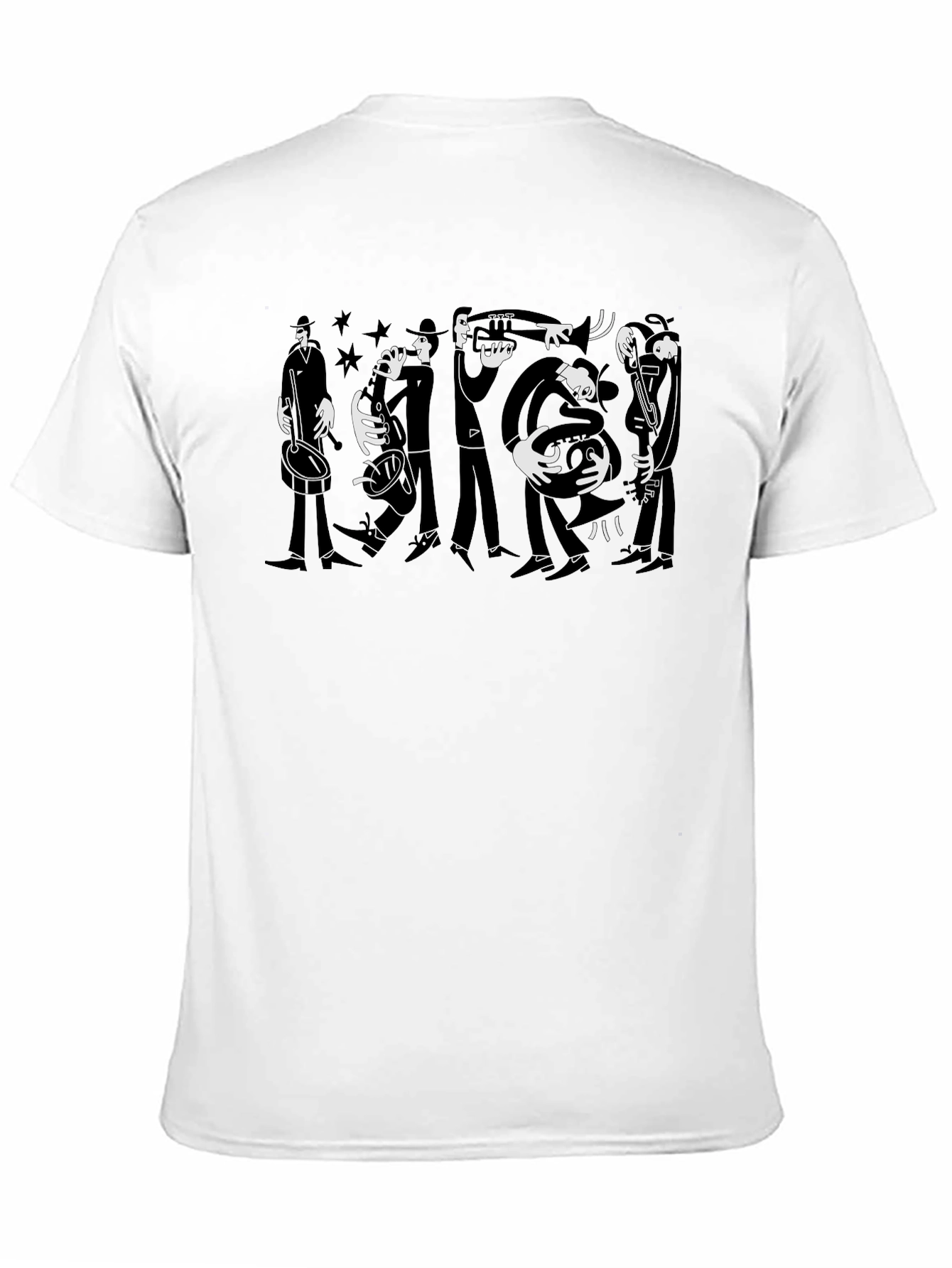 Black Jazz Band Graphic Tee