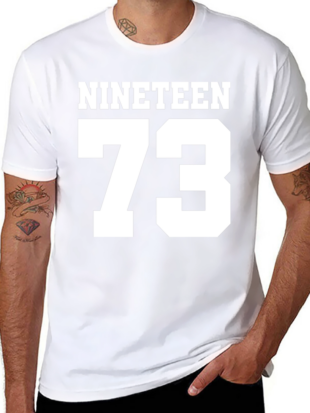 Nineteen 73 Black Graphic Tee