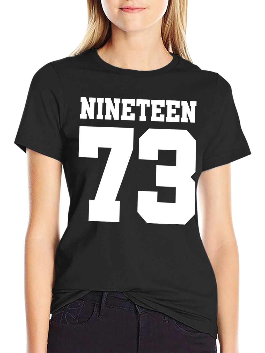 Nineteen 73 Black Graphic Tee