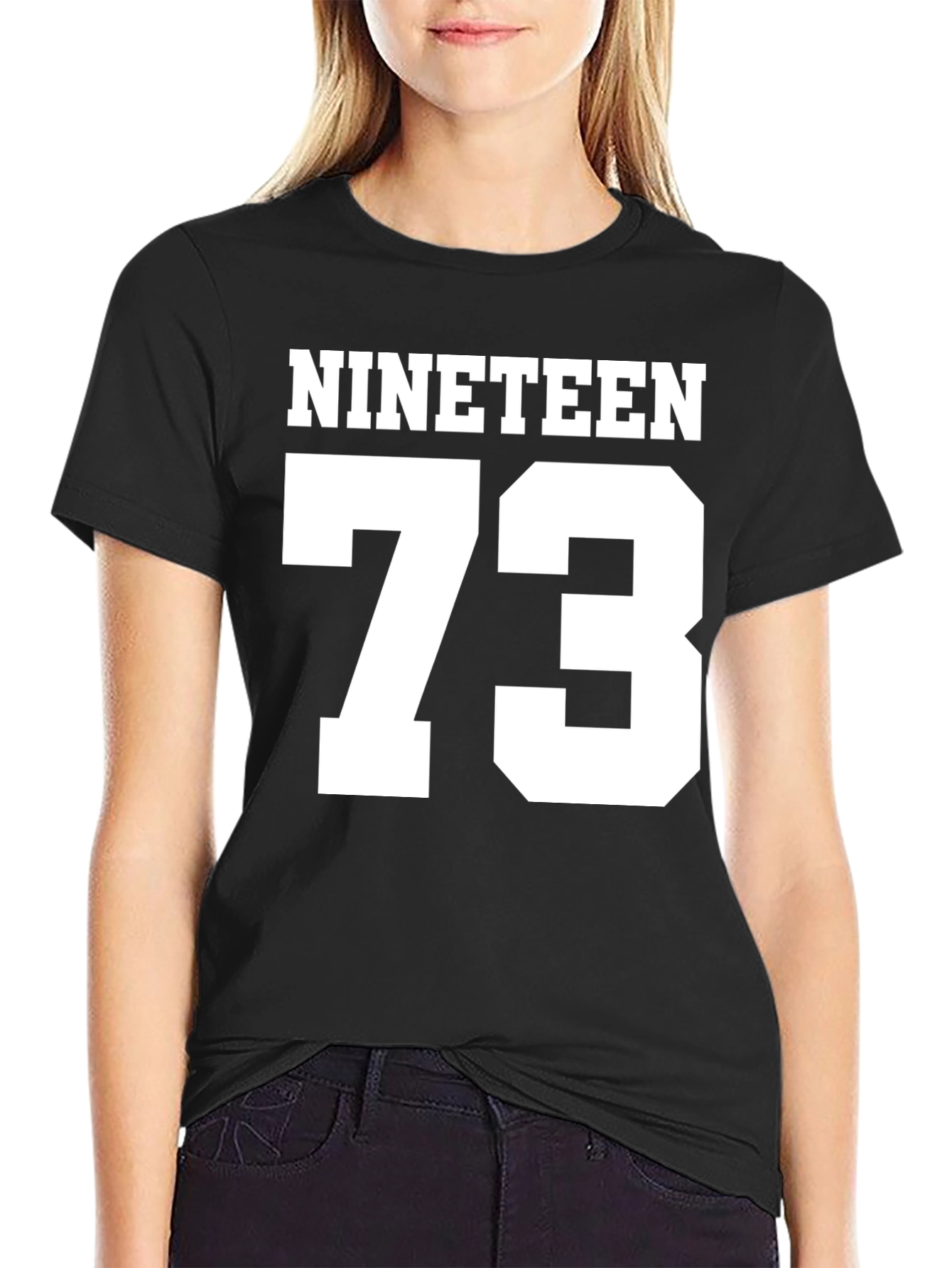 Nineteen 73 Black Graphic Tee