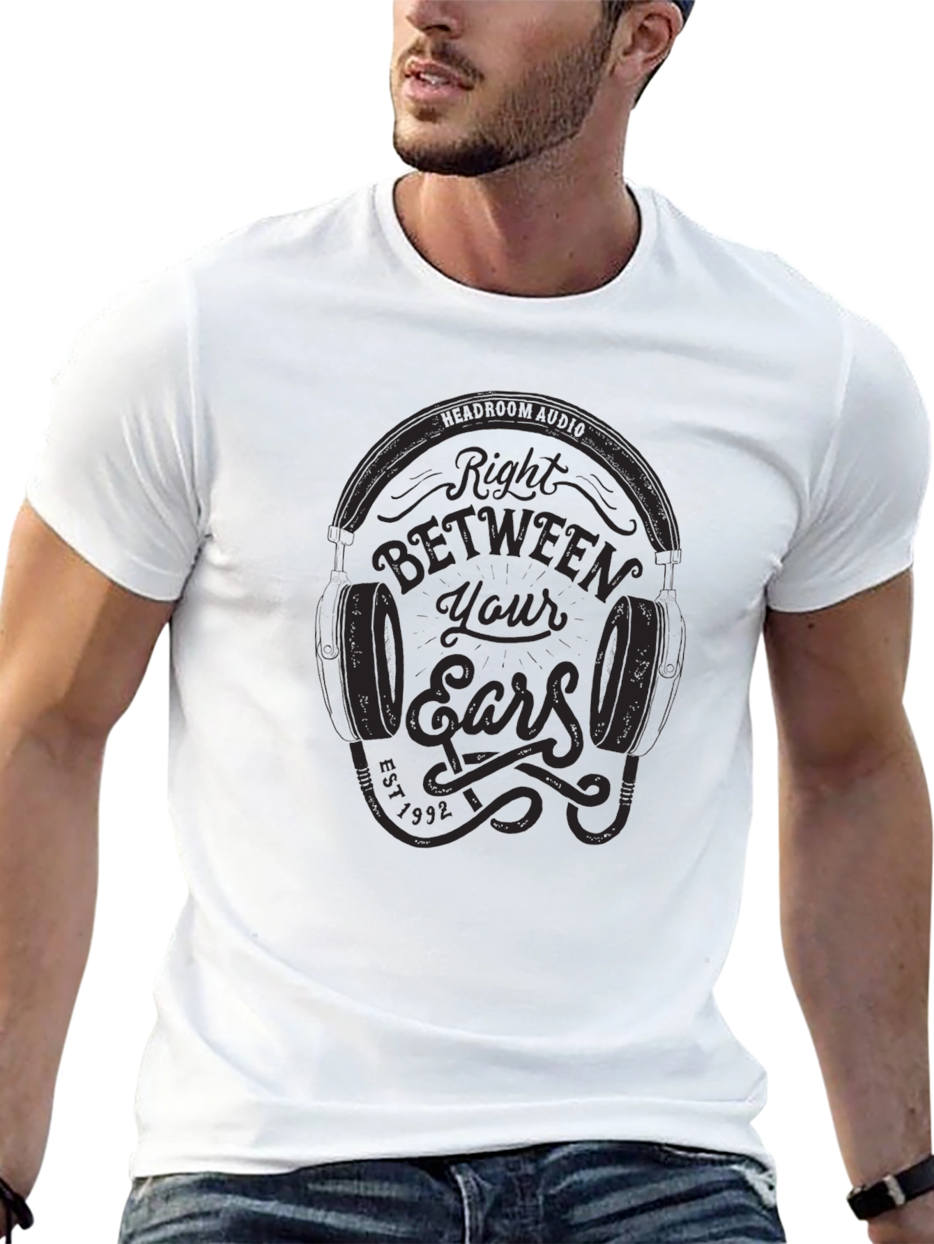 Right Between Your Ears Graphic T-Shirt