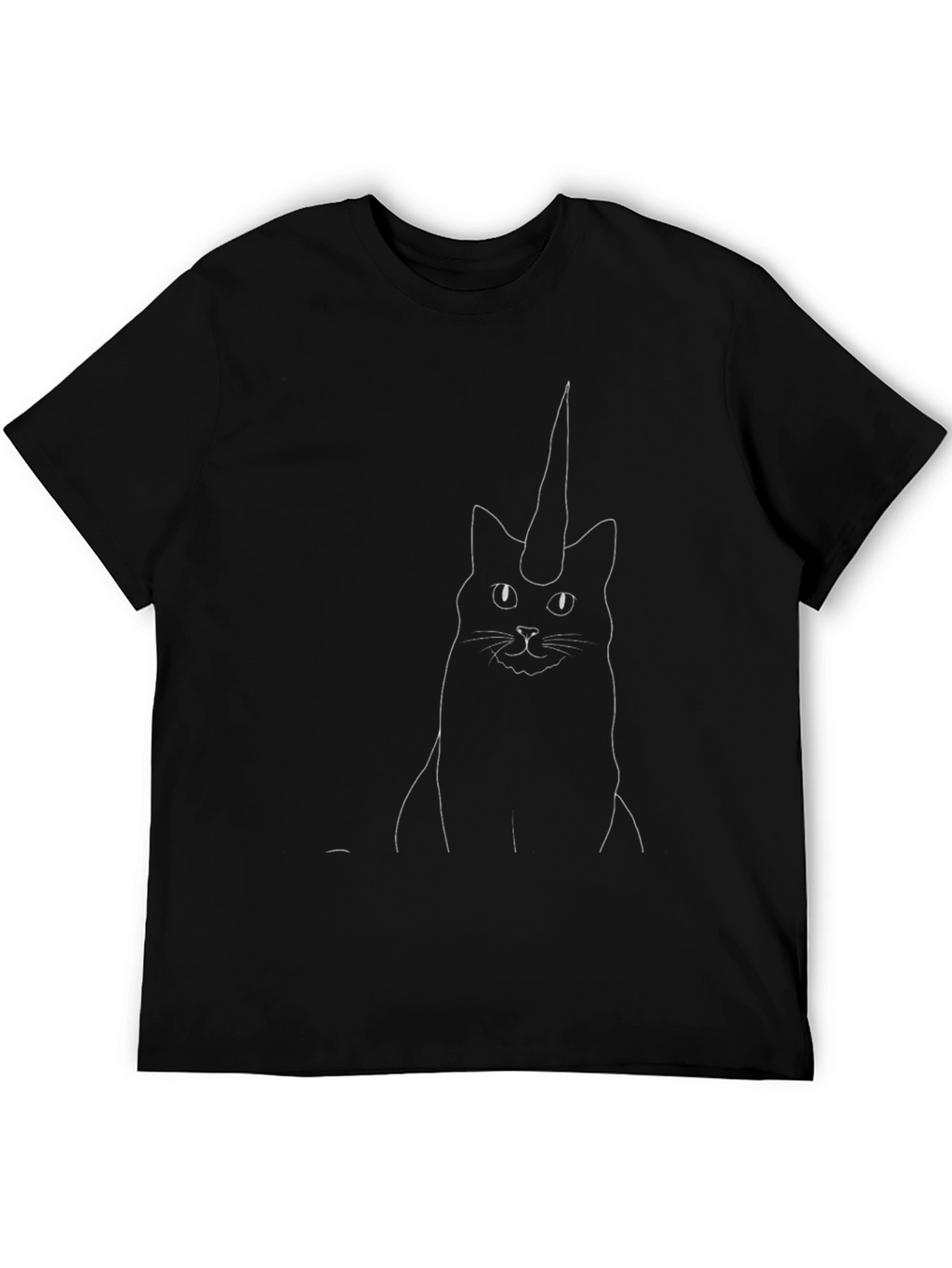 Unicat Graphic Tee - Black Cotton T-Shirt