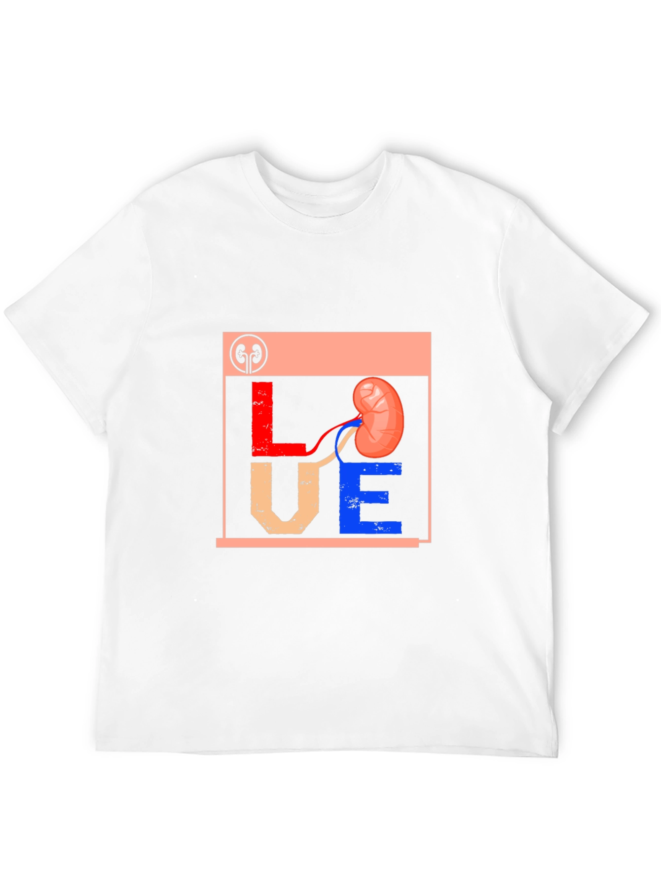 Love Kidney Graphic T-Shirt Black