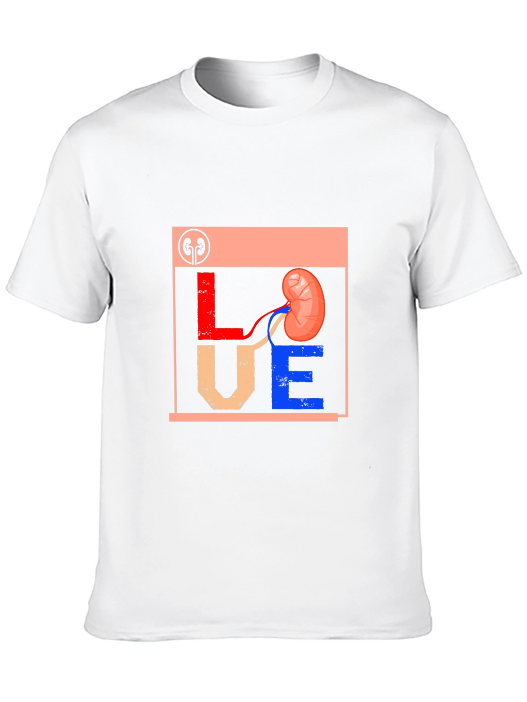 Love Kidney Graphic T-Shirt Black