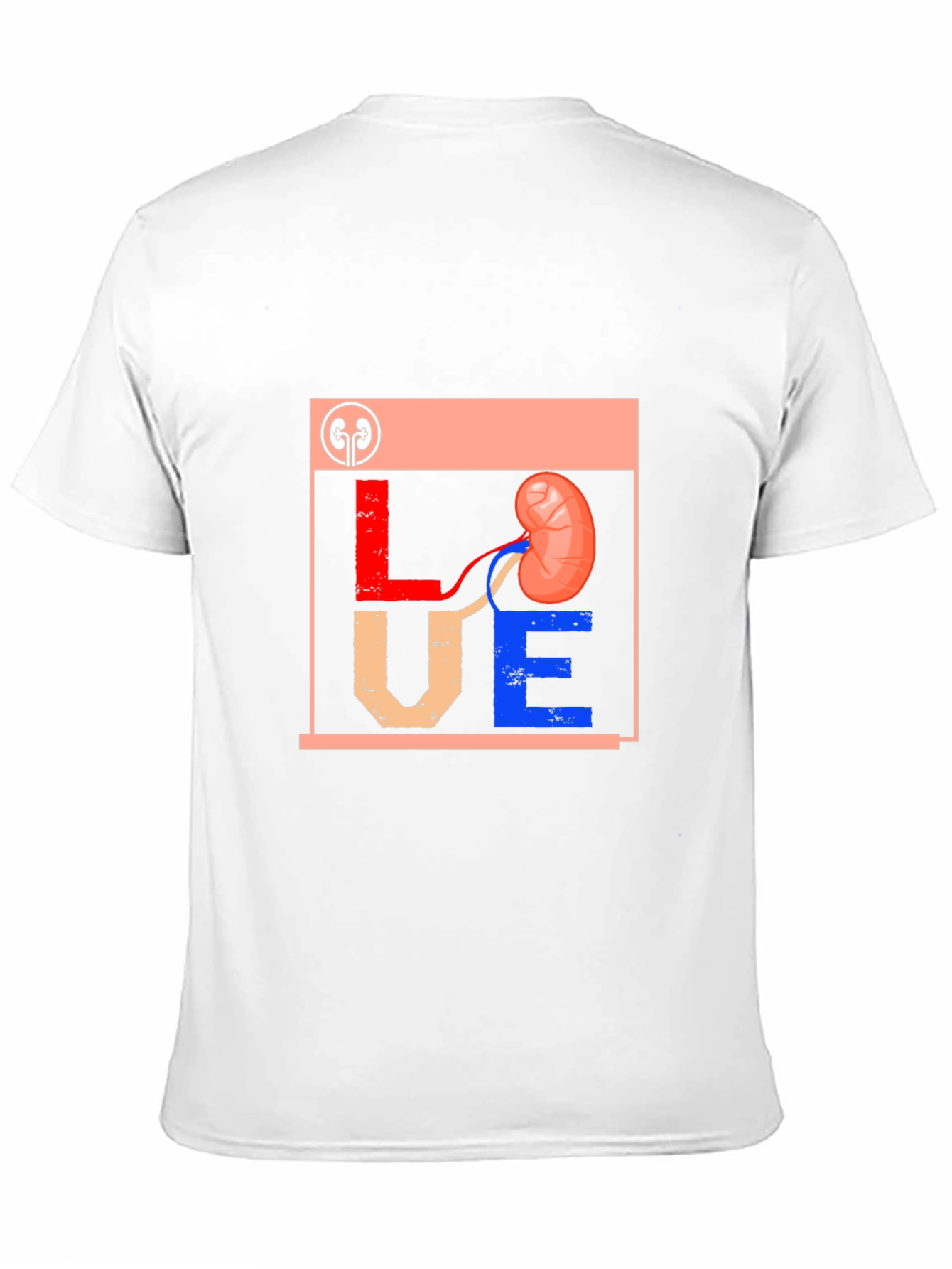 Love Kidney Graphic T-Shirt Black