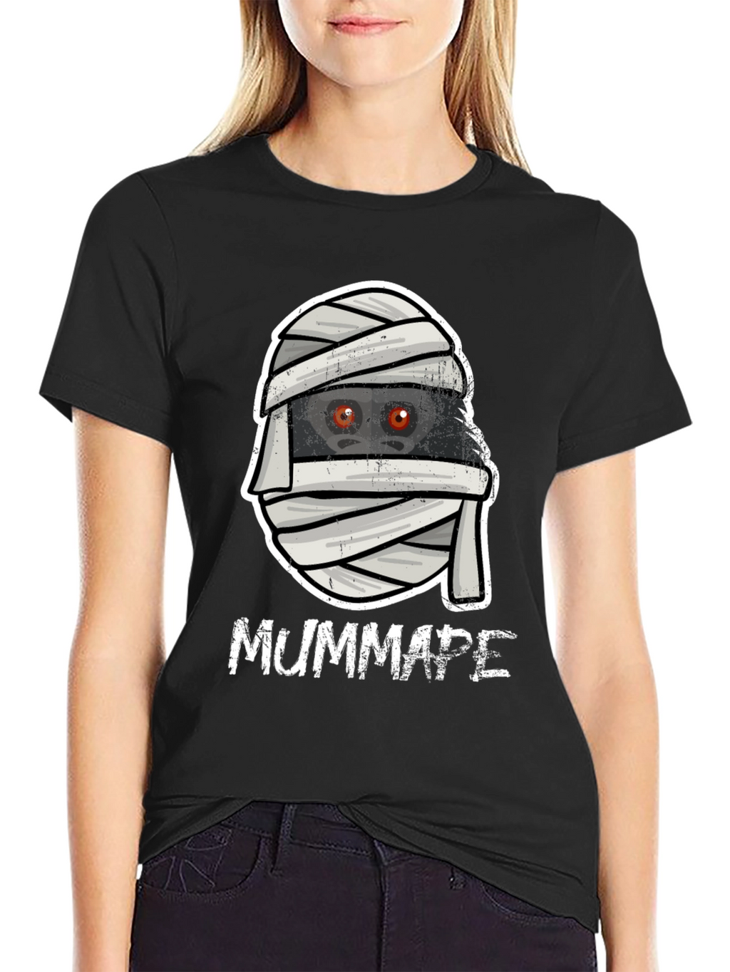 Mumm Ape T-Shirt - Gorilla Mummy Halloween Tee