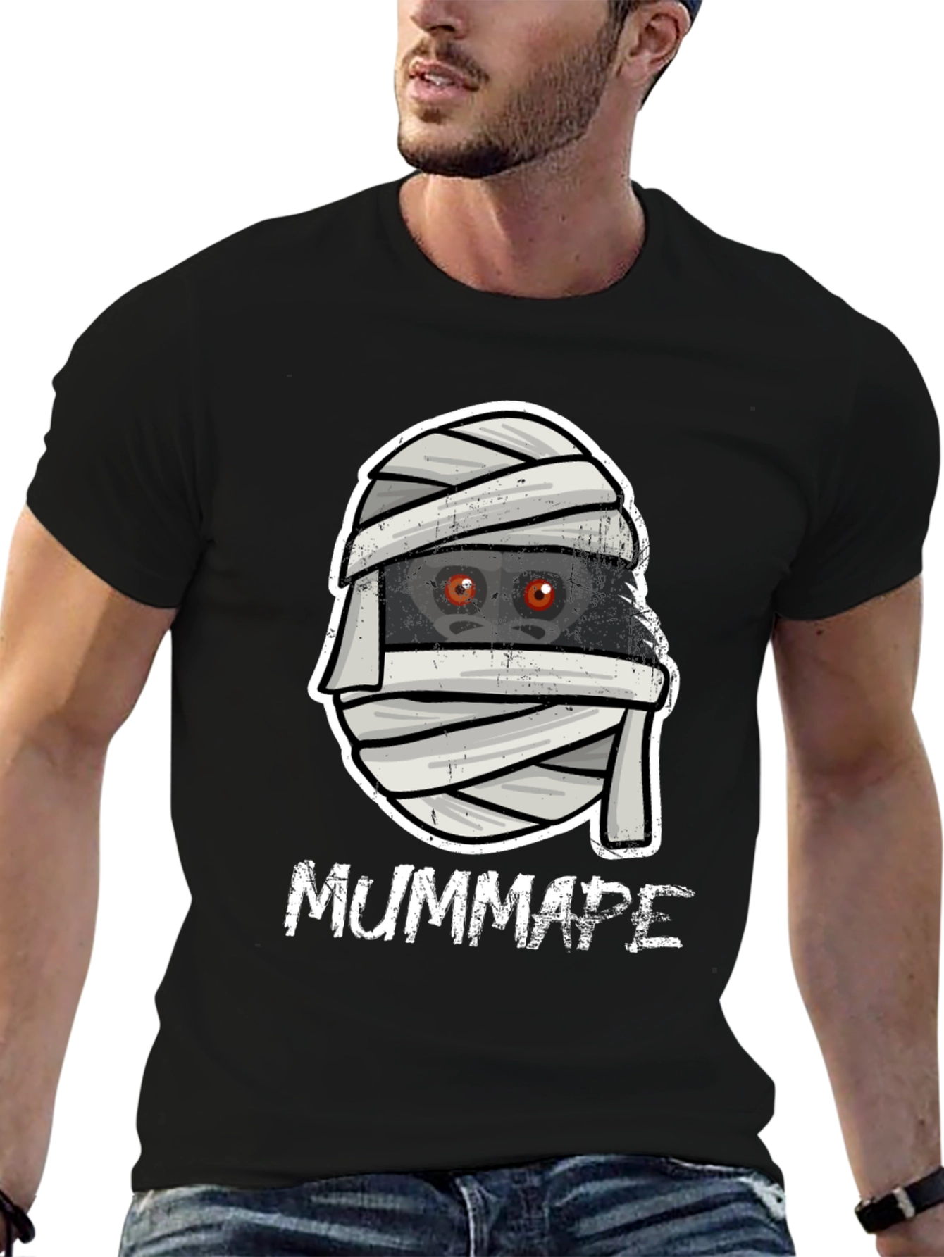 Mumm Ape T-Shirt - Gorilla Mummy Halloween Tee