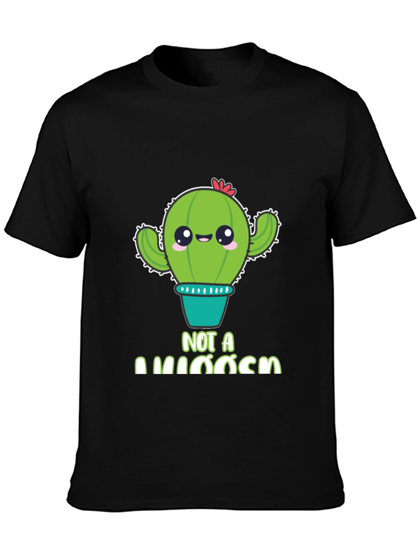 Cute Cactus Pun T-Shirt - Not A Hugger Graphic Tee