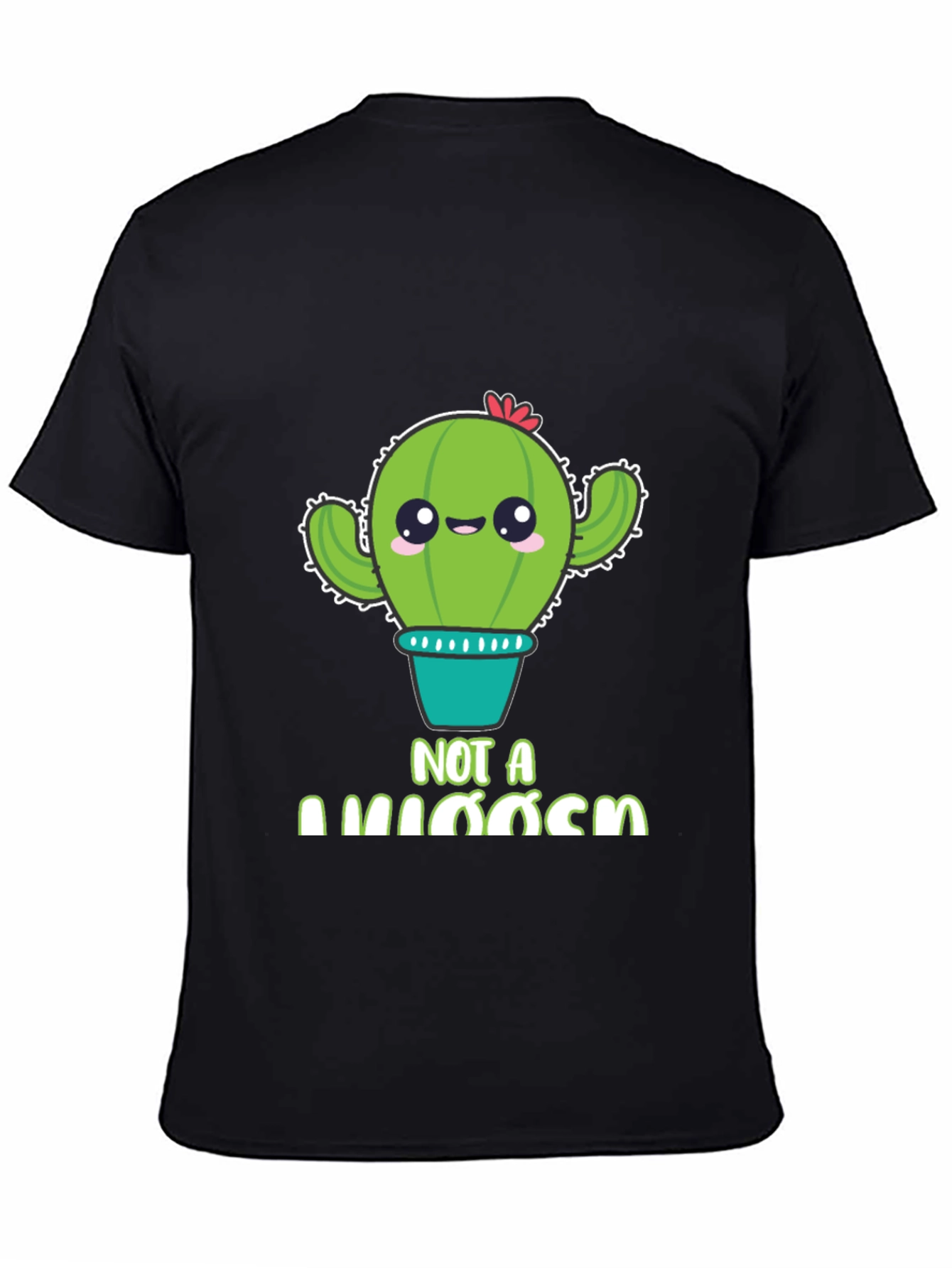 Cute Cactus Pun T-Shirt - Not A Hugger Graphic Tee