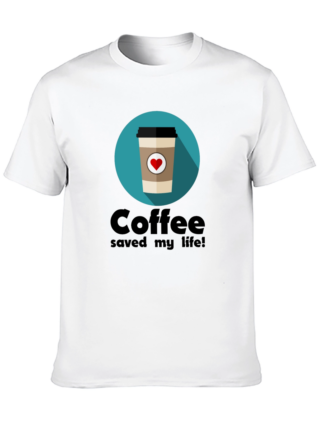 Coffee Saved My Life T-Shirt - Black Graphic Tee