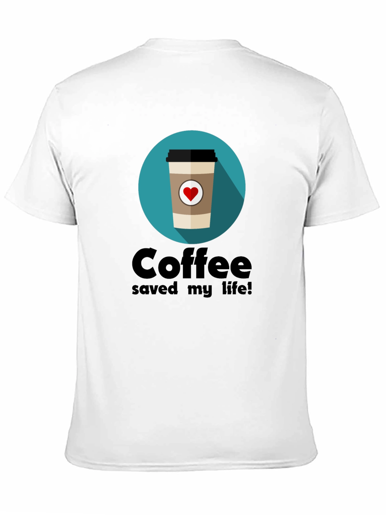 Coffee Saved My Life T-Shirt - Black Graphic Tee