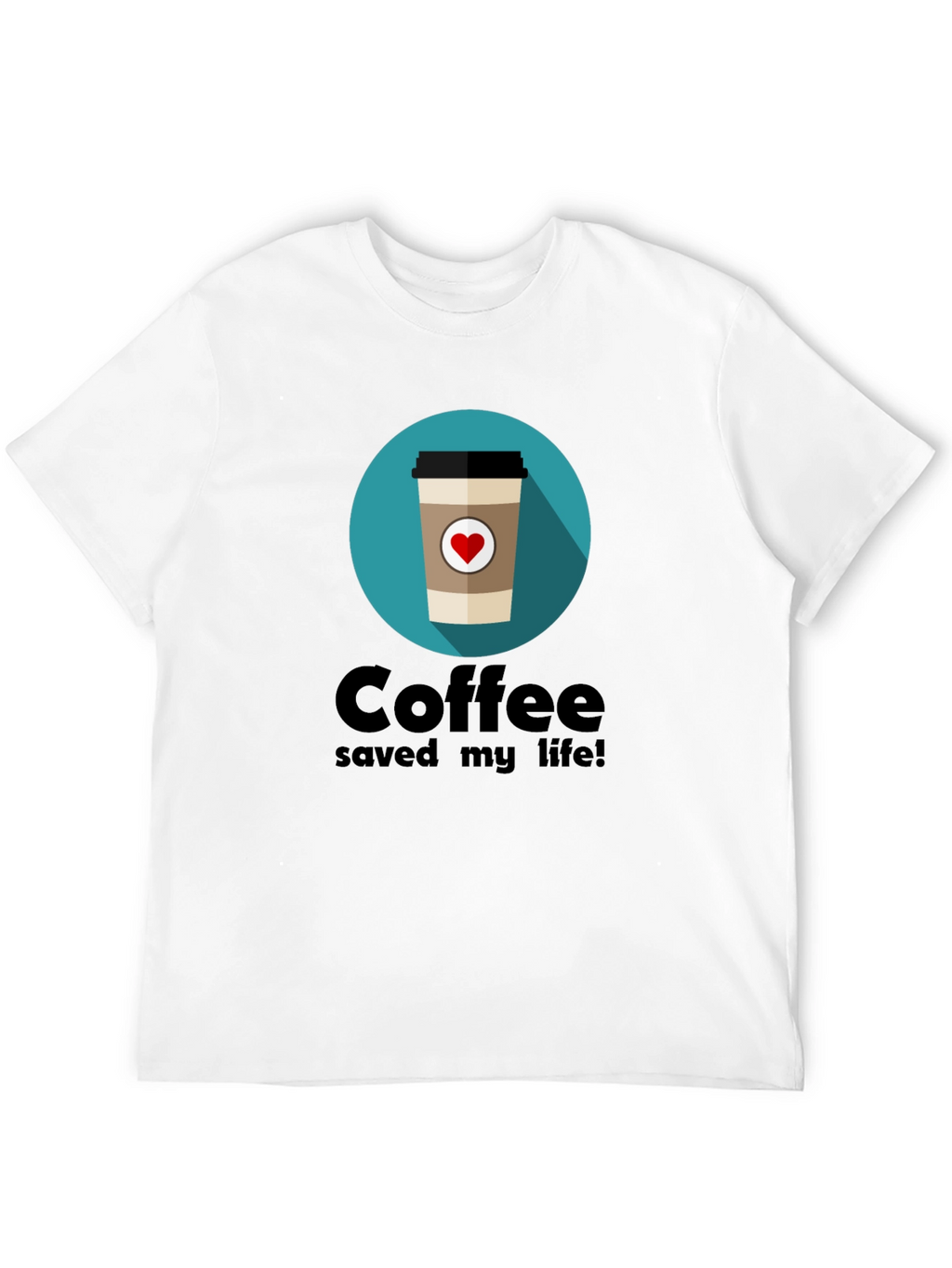 Coffee Saved My Life T-Shirt - Black Graphic Tee