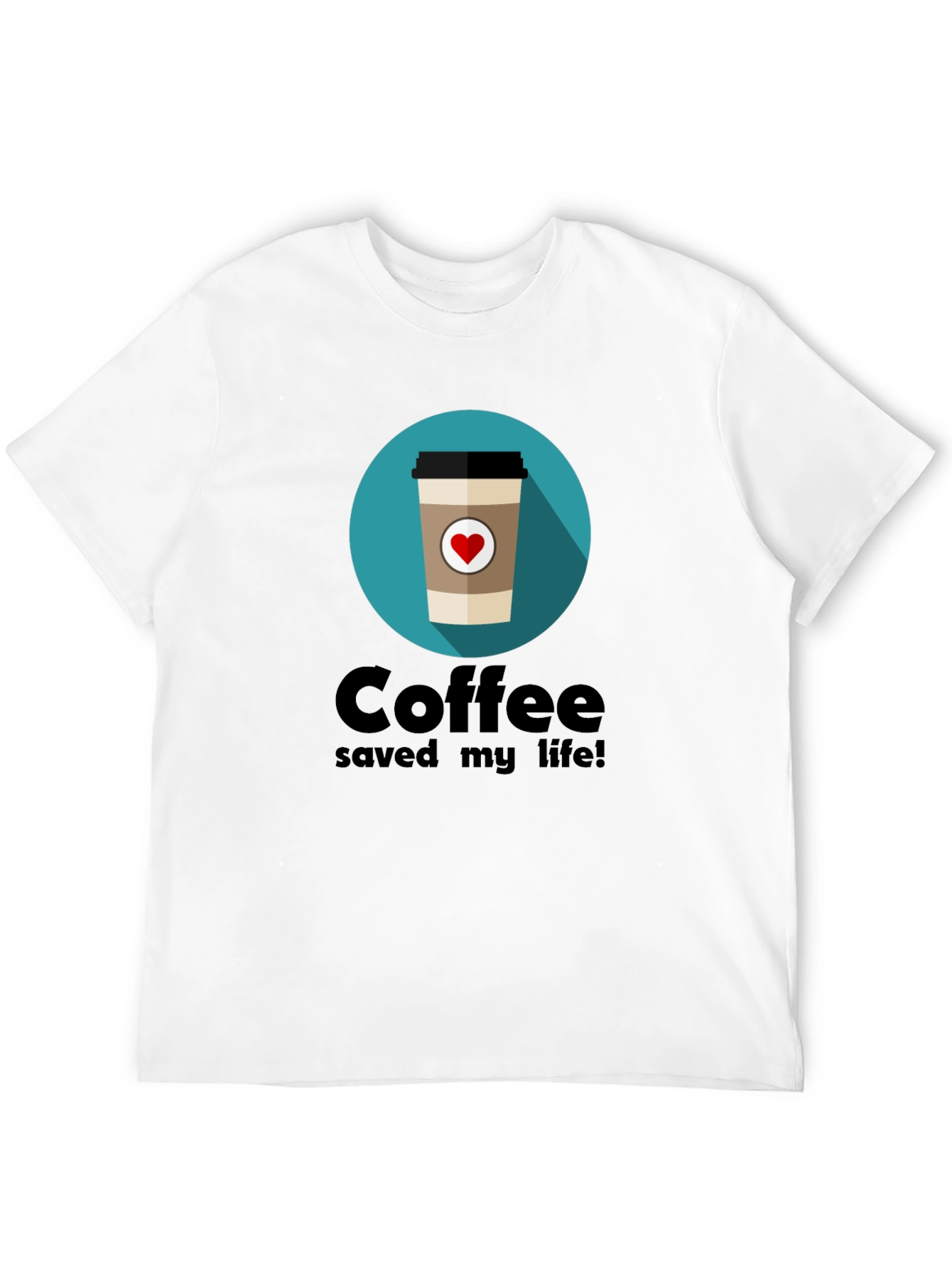 Coffee Saved My Life T-Shirt - Black Graphic Tee