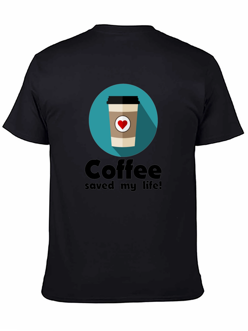Coffee Saved My Life T-Shirt - Black Graphic Tee