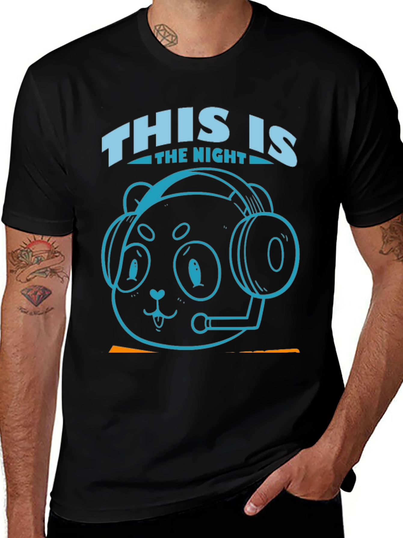 Gaming Panda T-Shirt - This is The Night - Gamer Tee