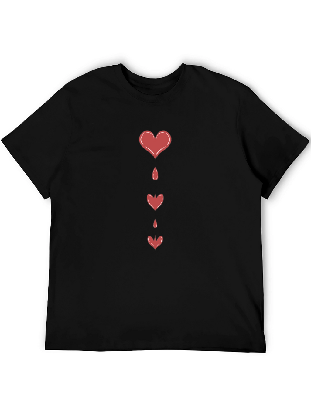 Bleeding Hearts Graphic Black T-Shirt