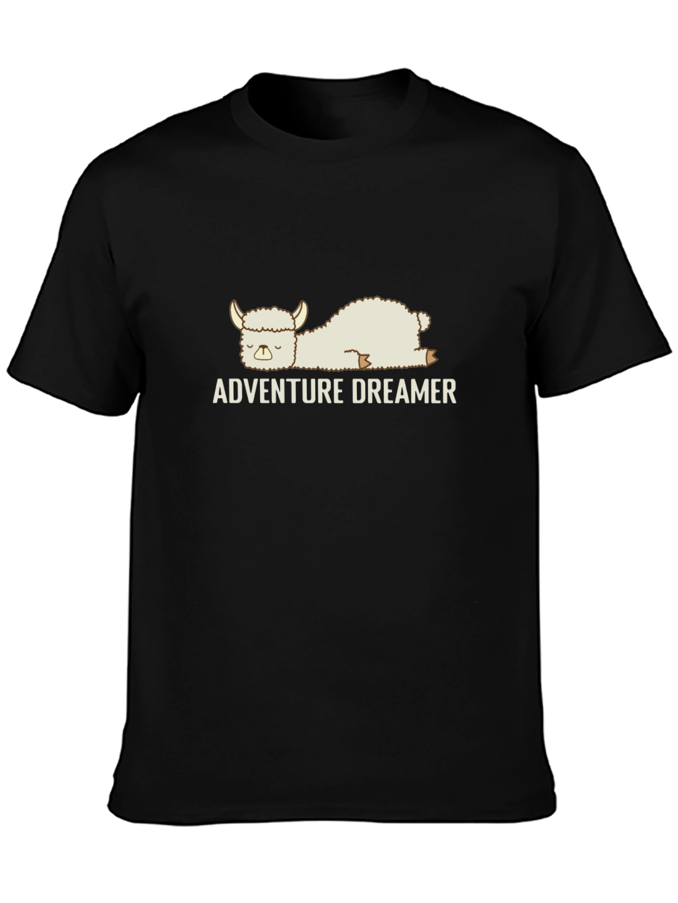 Adventure Dreamer Black T-Shirt - Soft Cotton Graphic Tee