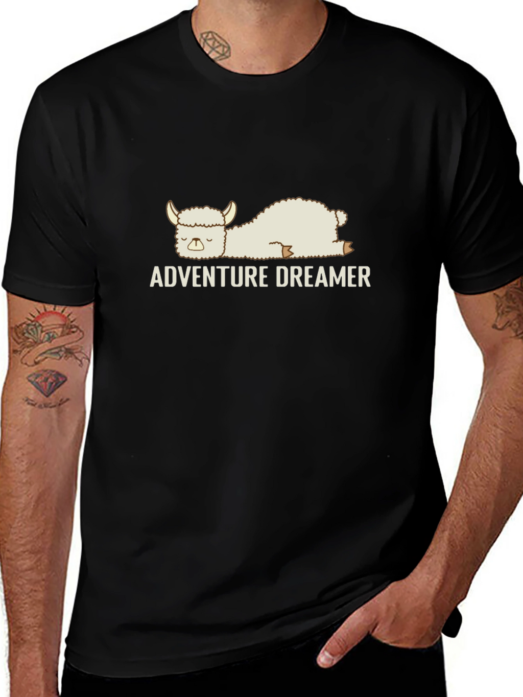 Adventure Dreamer Black T-Shirt - Soft Cotton Graphic Tee