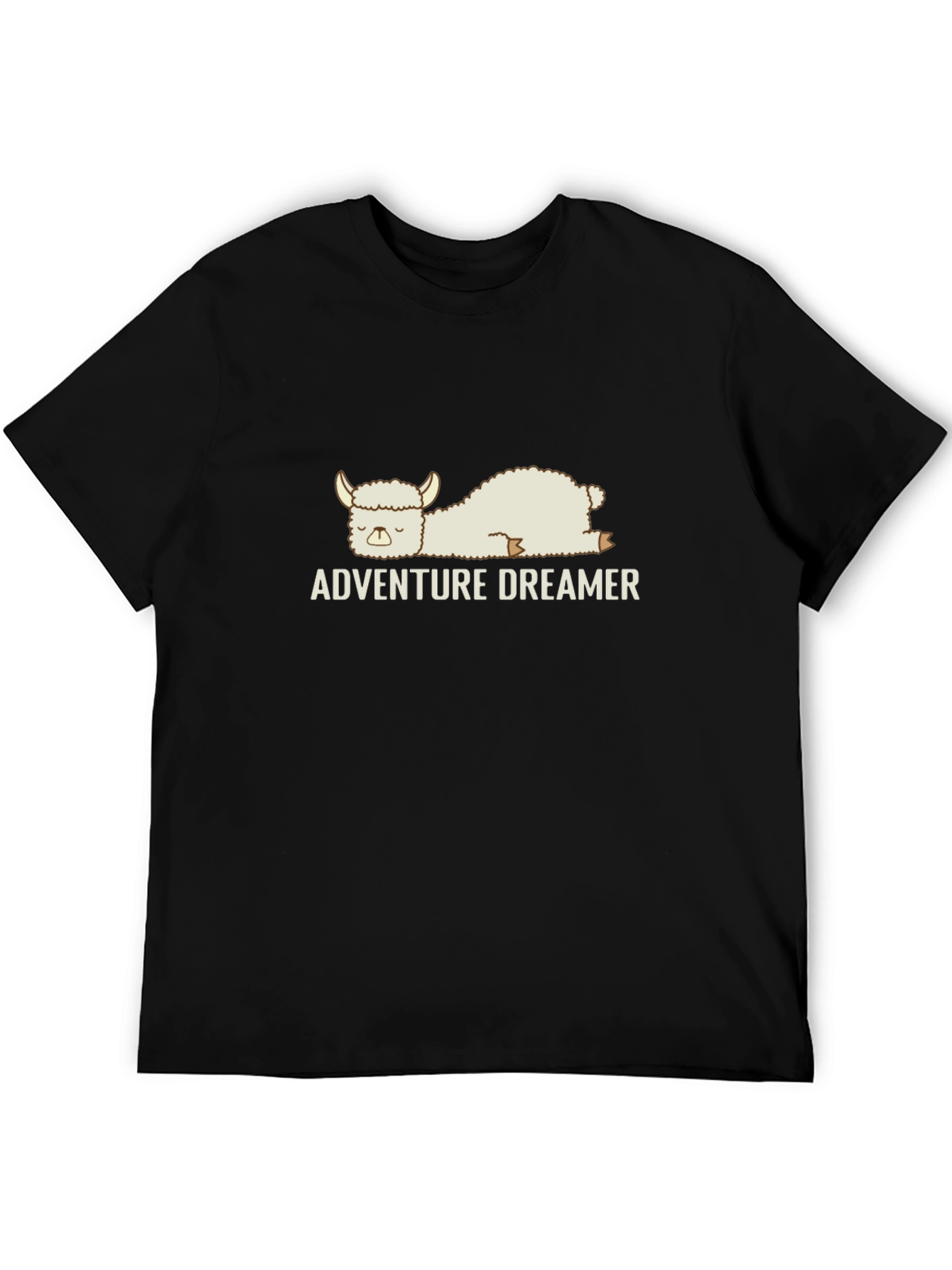 Adventure Dreamer Black T-Shirt - Soft Cotton Graphic Tee