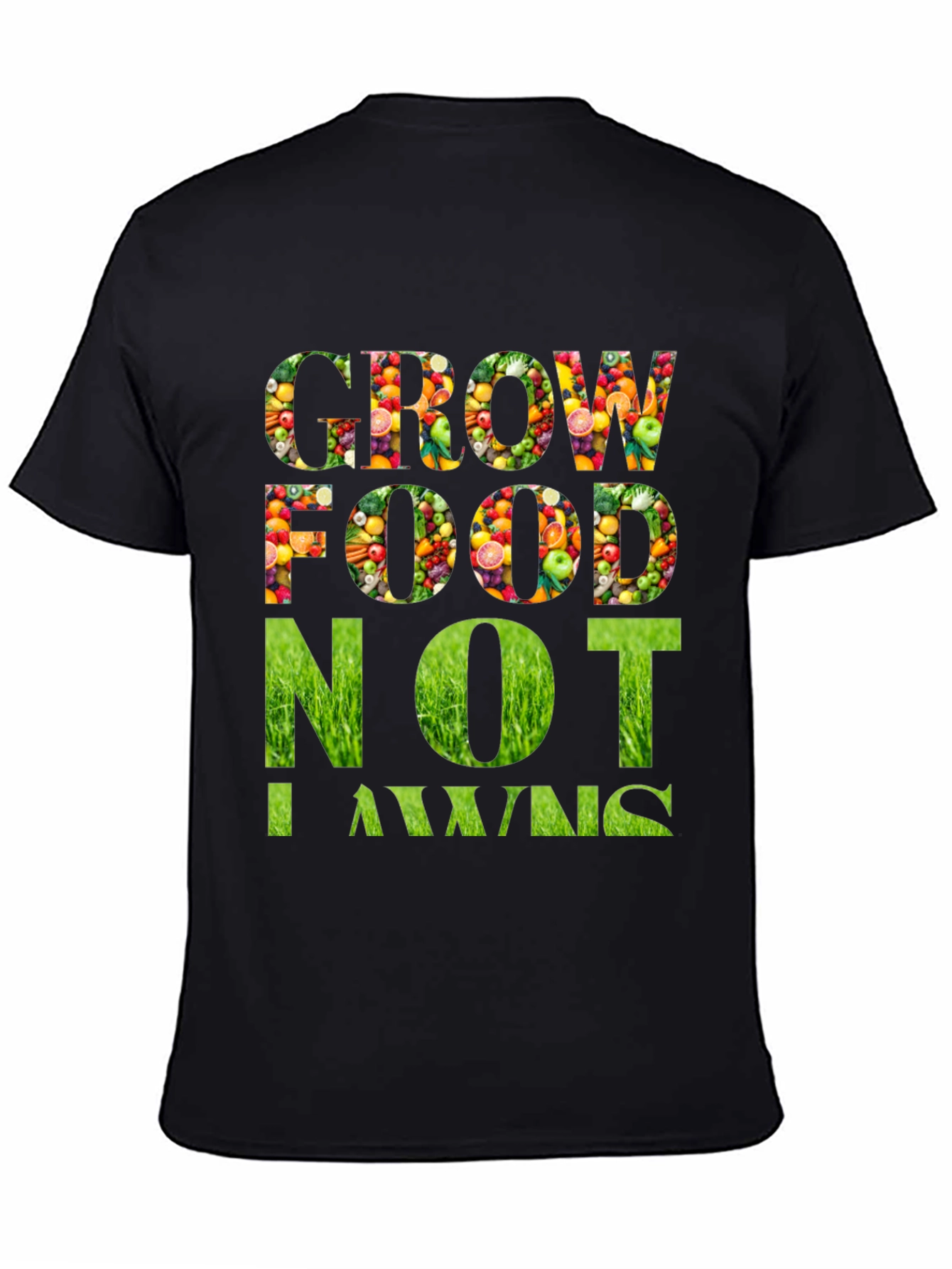 Grow Food Not Lawns Graphic T-Shirt