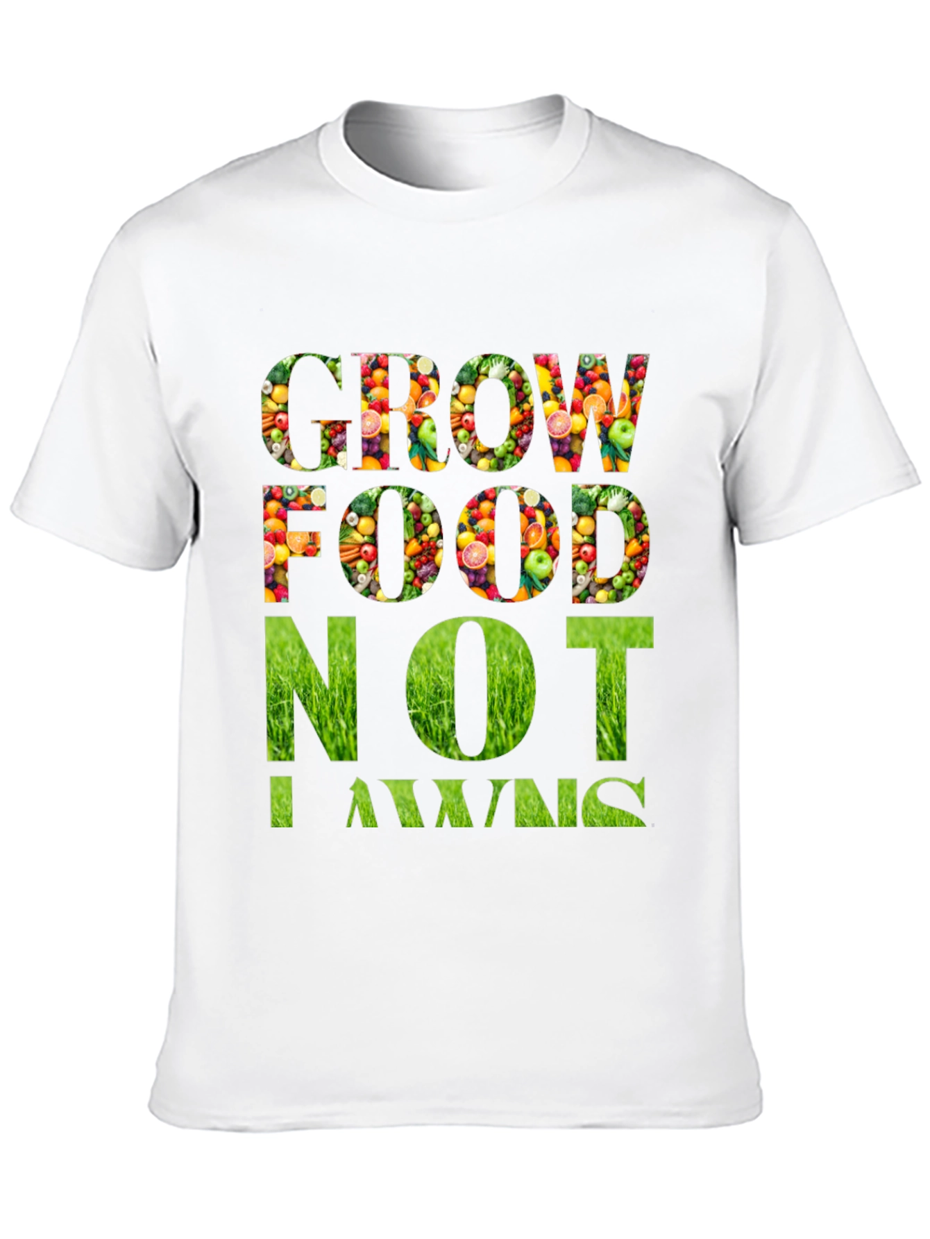 Grow Food Not Lawns Graphic T-Shirt