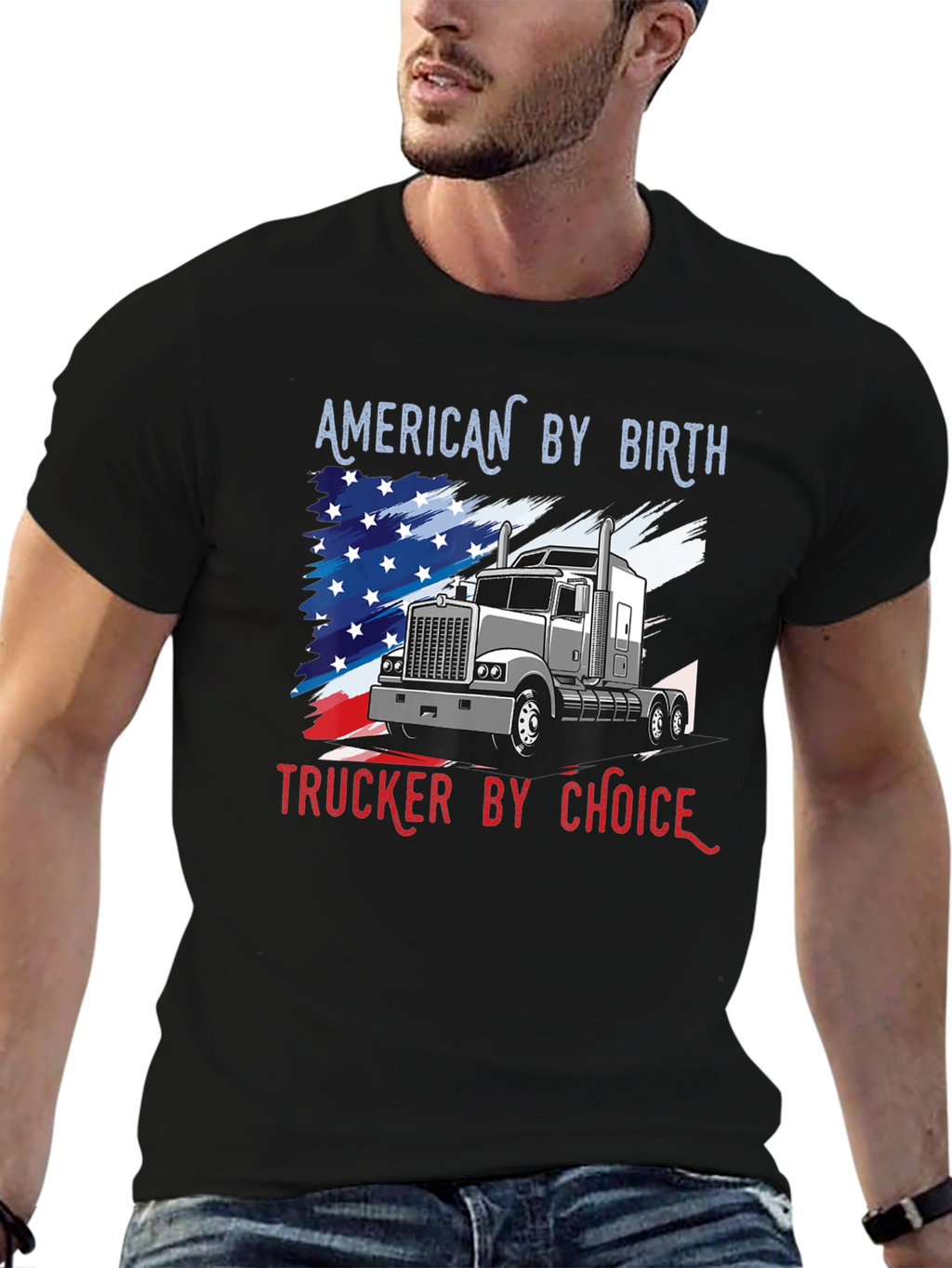 American Trucker T-Shirt: Patriots Choice